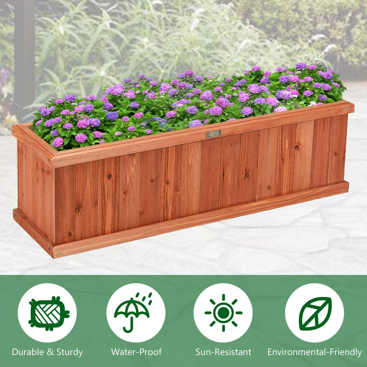 Raised Garden Flower or Vegetable Planter - Giantex