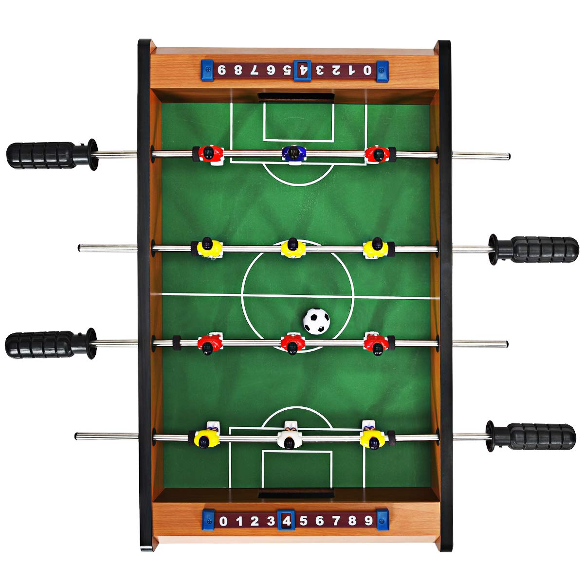 Giantex 20" Easily Assemble Wooden Mini Foosball Table Top w/ Footballs