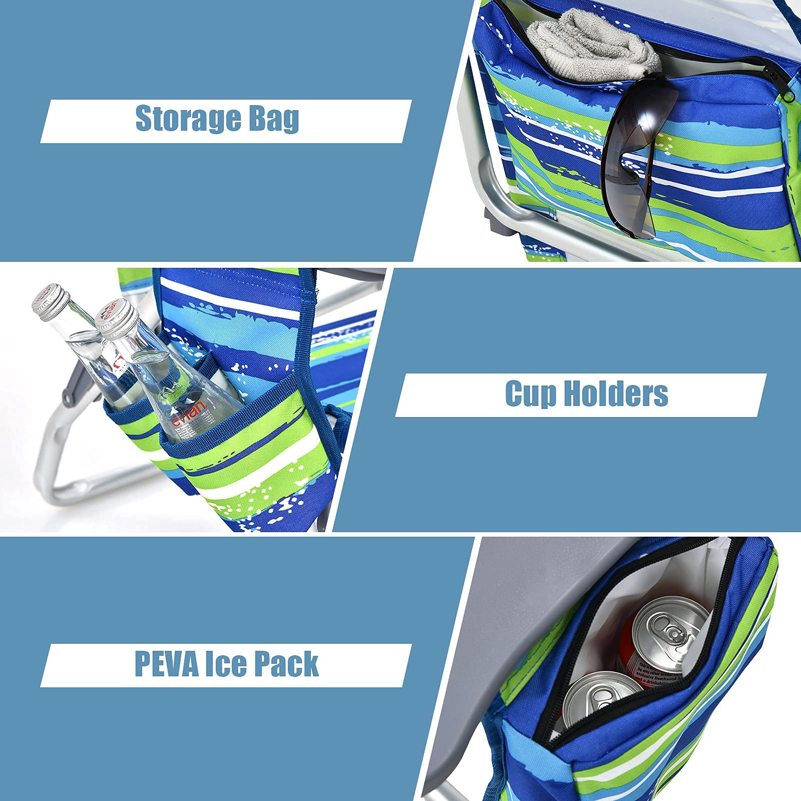 Giantex Beach Chair 2-Pack Sling Camping Chair