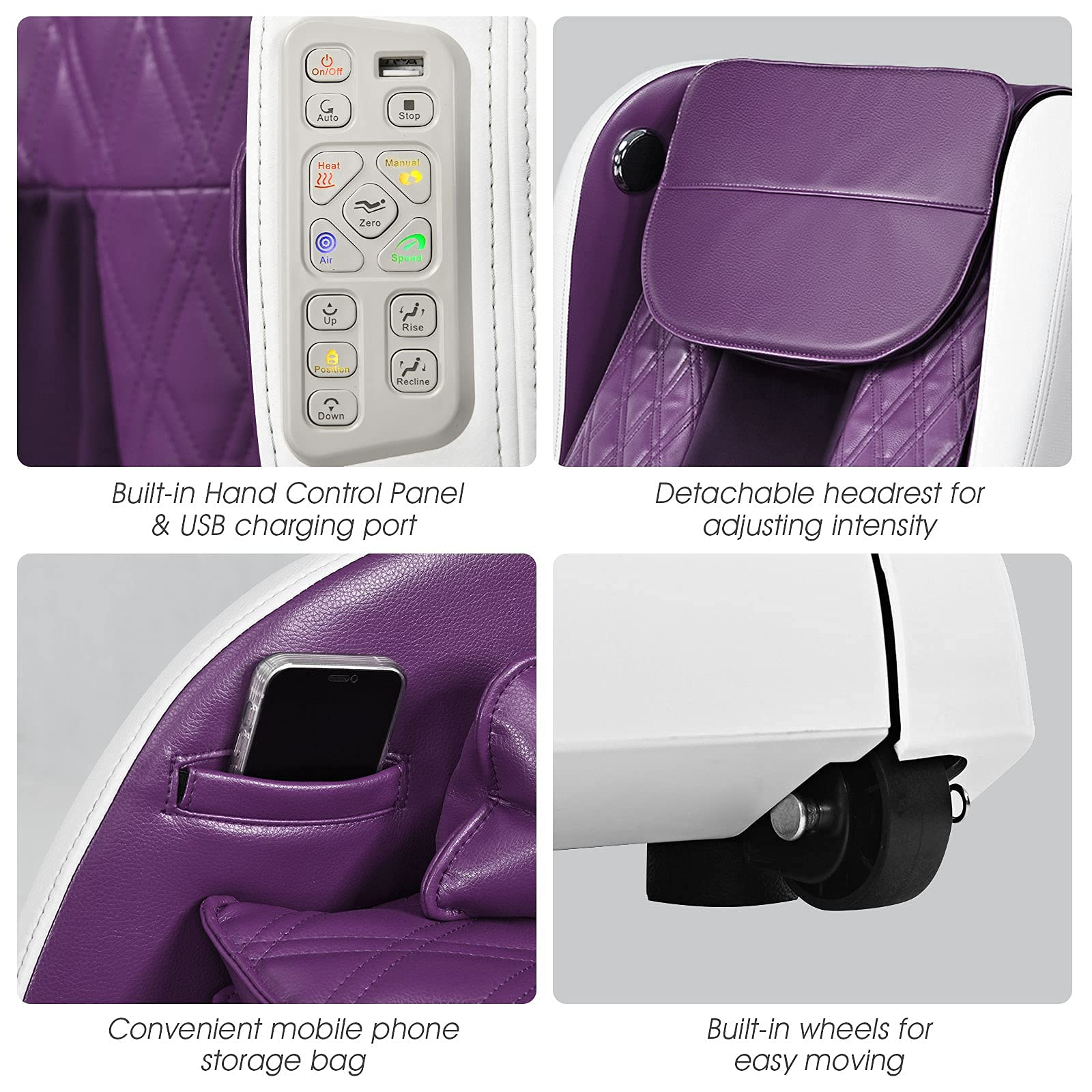 Giantex Air Pressure Massage Back Heater Wireless Speaker