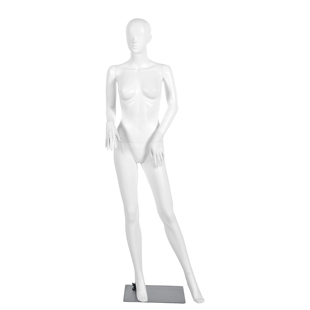 Female Mannequin Dress Form Display Manikin Torso????o?5.8 FT, White - Giantexus