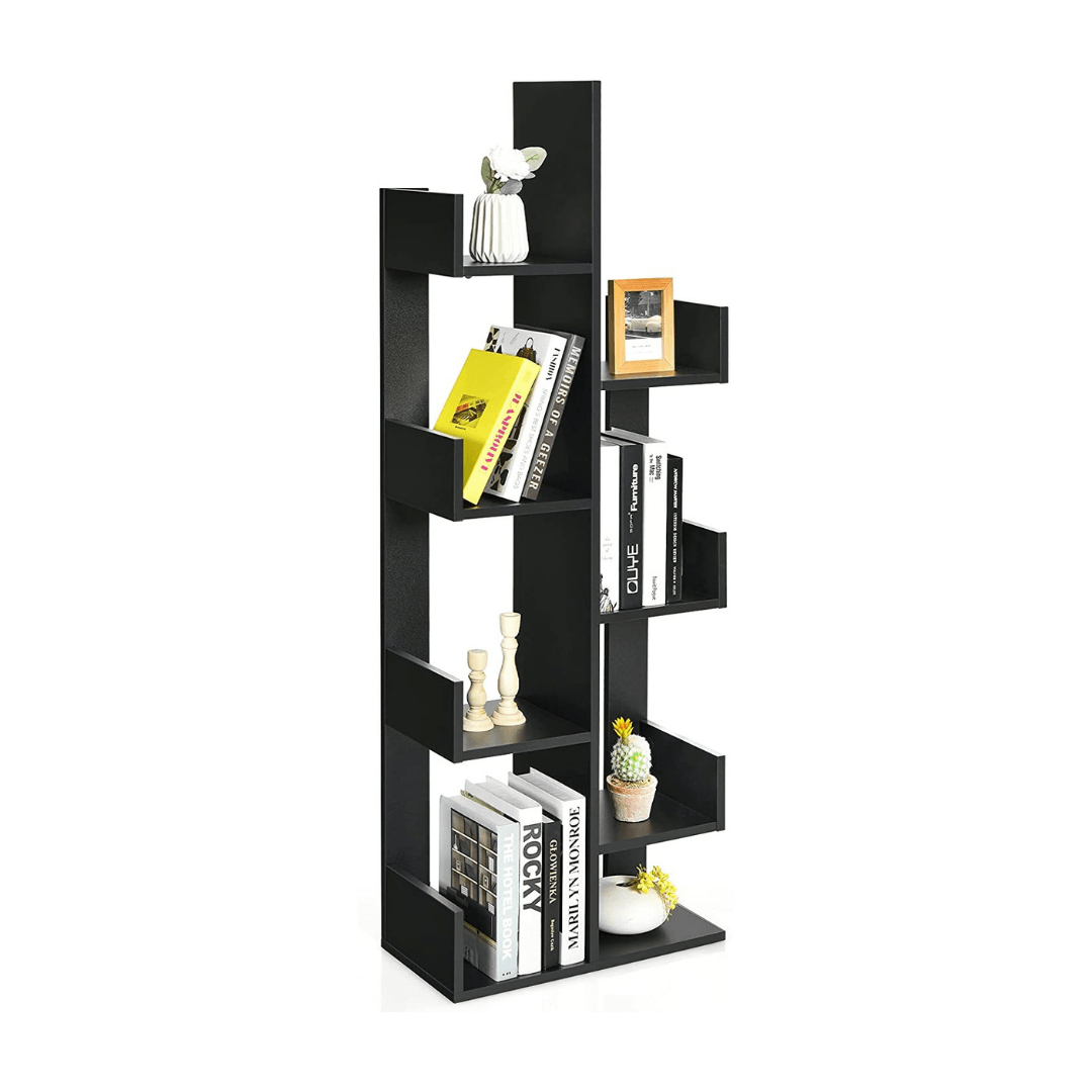Wooden Bookcase, Tree-Shaped Modern Display Bookshelf - Giantexus