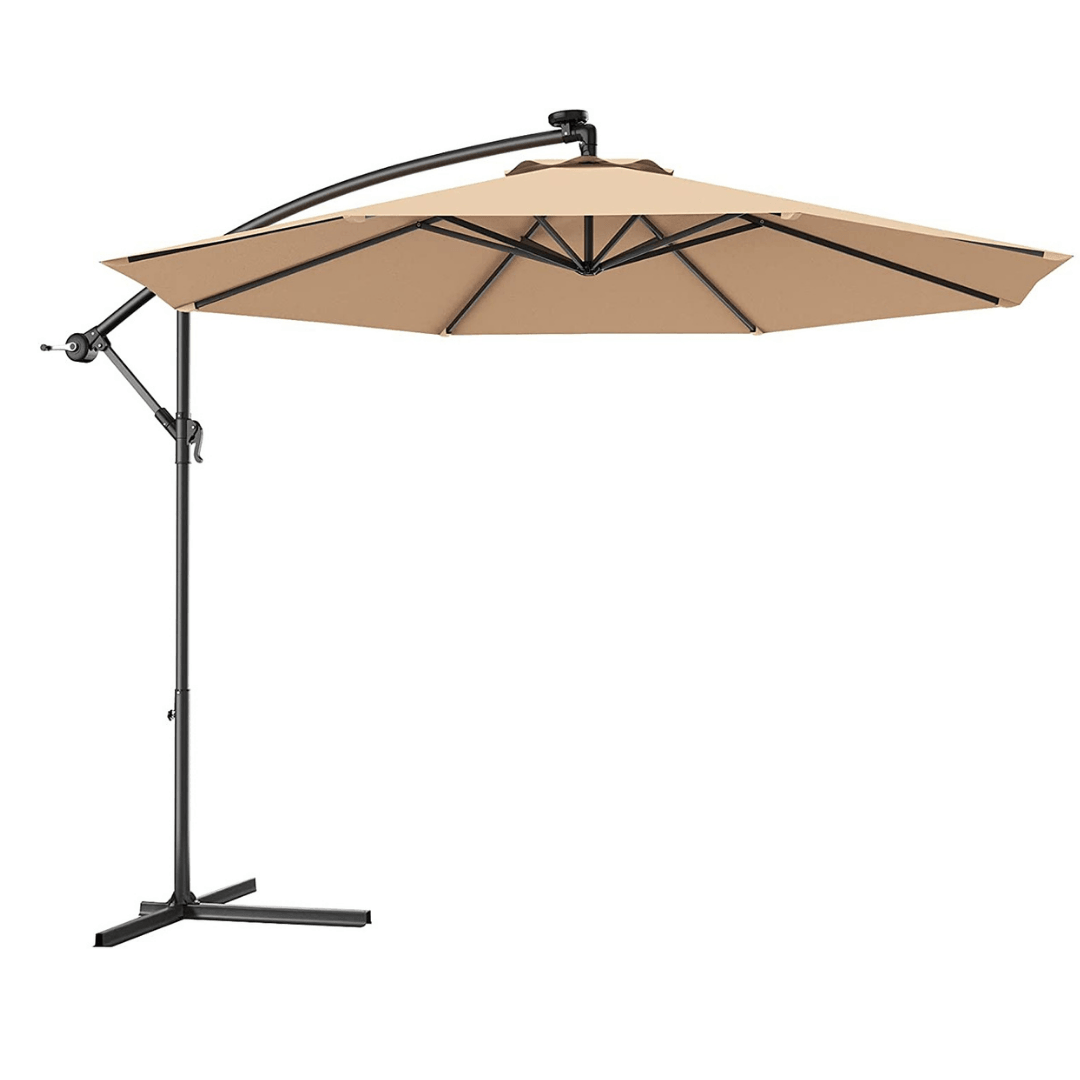 10ft Offset Patio Umbrella Cantilever Umbrella - Giantexus