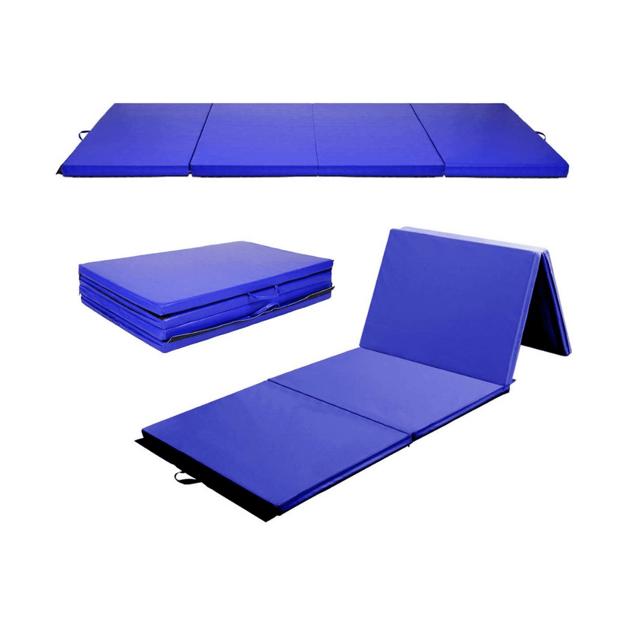 4'x8'x2 Gymnastics Mat, Folding Anti-Tear Gymnastics Panel Mats for Fitness - Giantexus