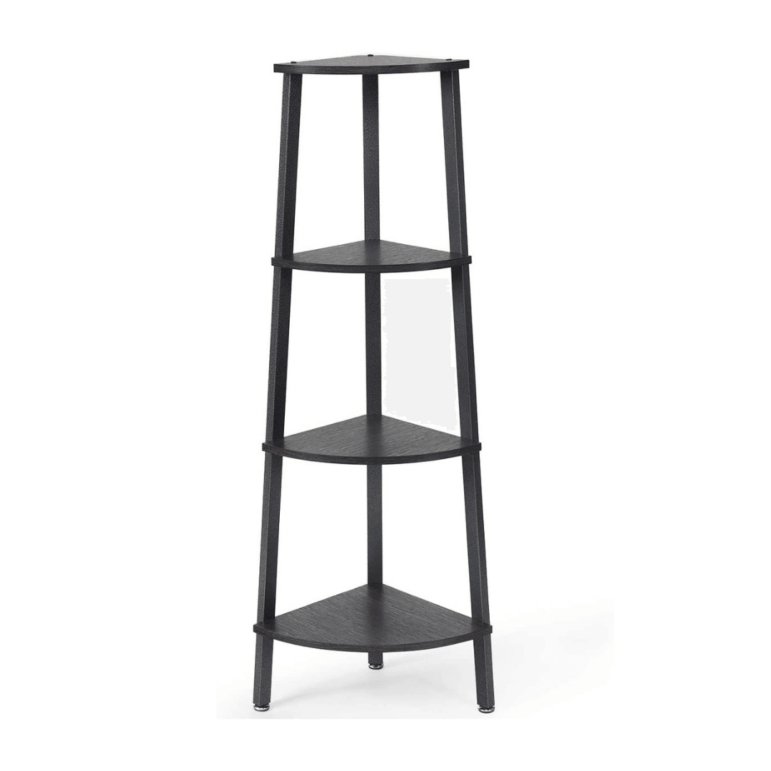 4-Tier Corner Shelf Industrial Multipurpose Bookcase - Giantexus