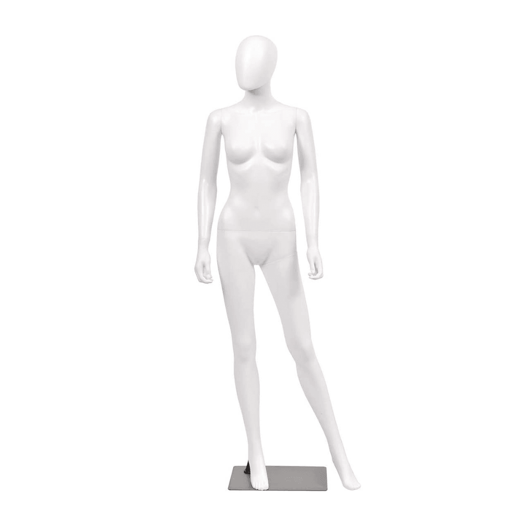 Female Mannequin Torso Adjustable Height with Metal Stand - Costway