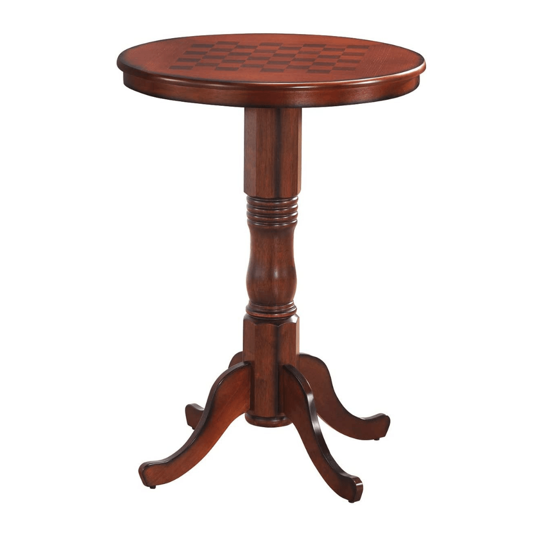 Table 42" Wooden Round Pub Pedestal Side Table - Giantexus