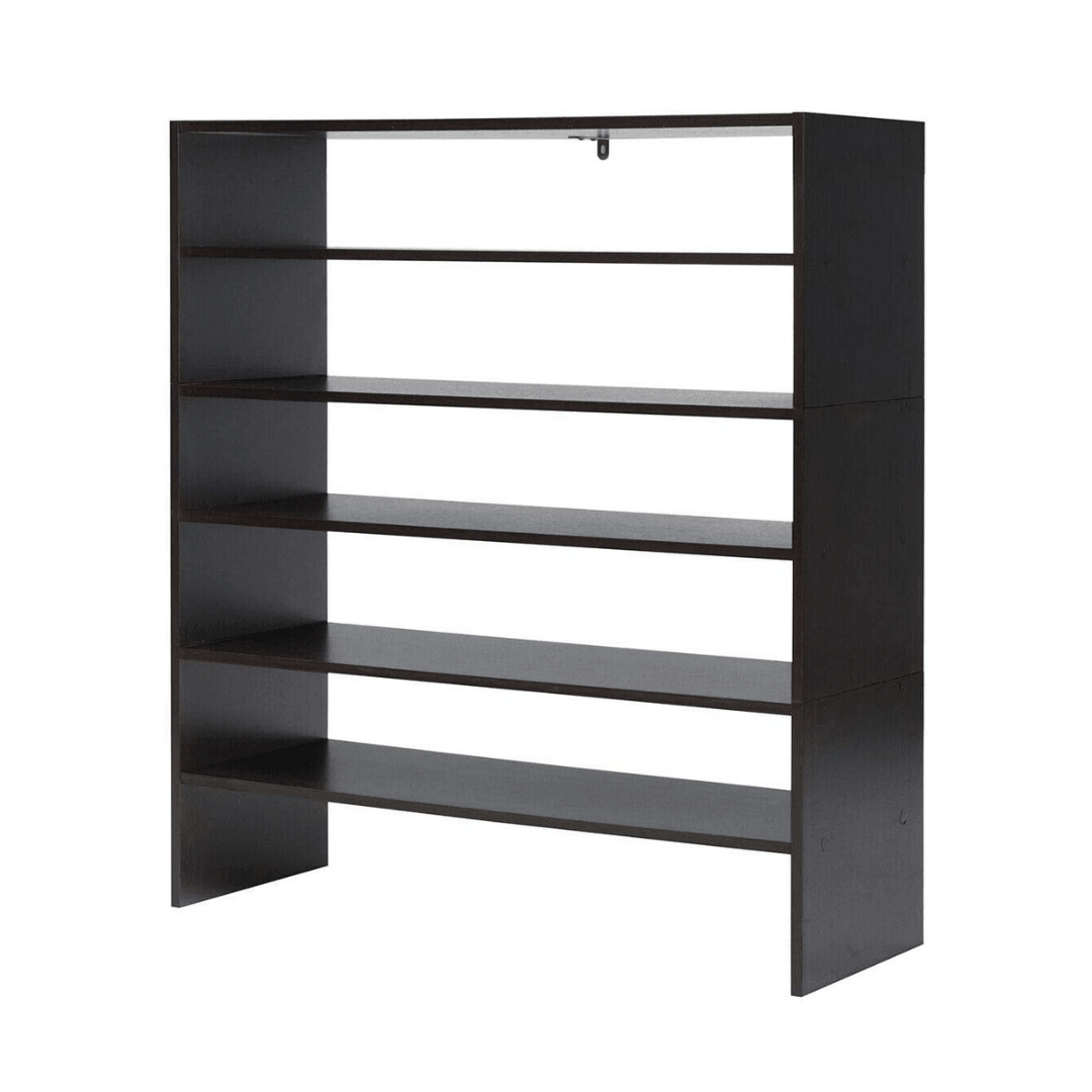 3-in-1 Shoe Rack, 5-Tier Shoe Organizer, Wood Storage Shelf for Shoes - Giantexus