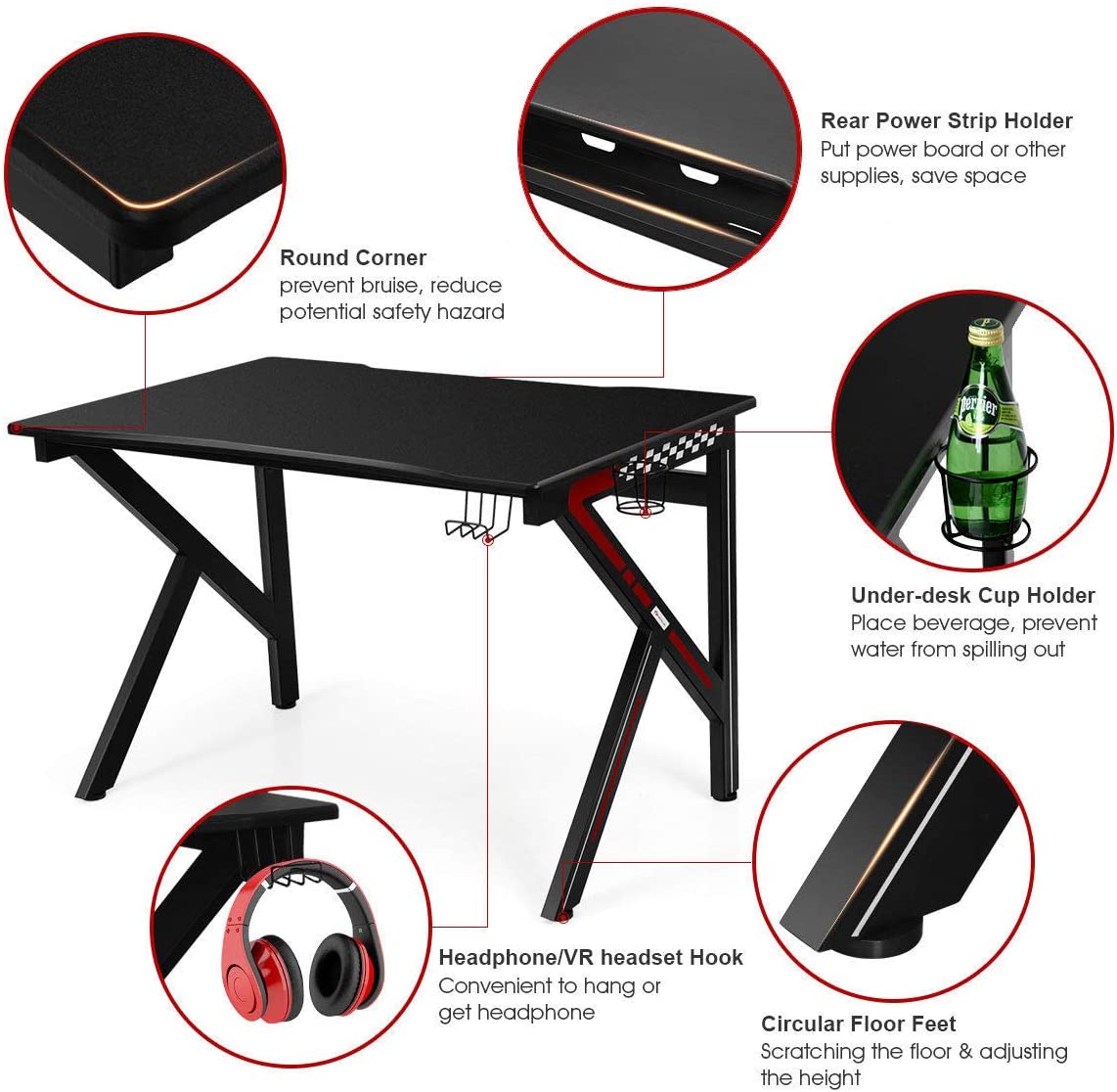 Gaming Desk, E-Sports Computer Desk Table