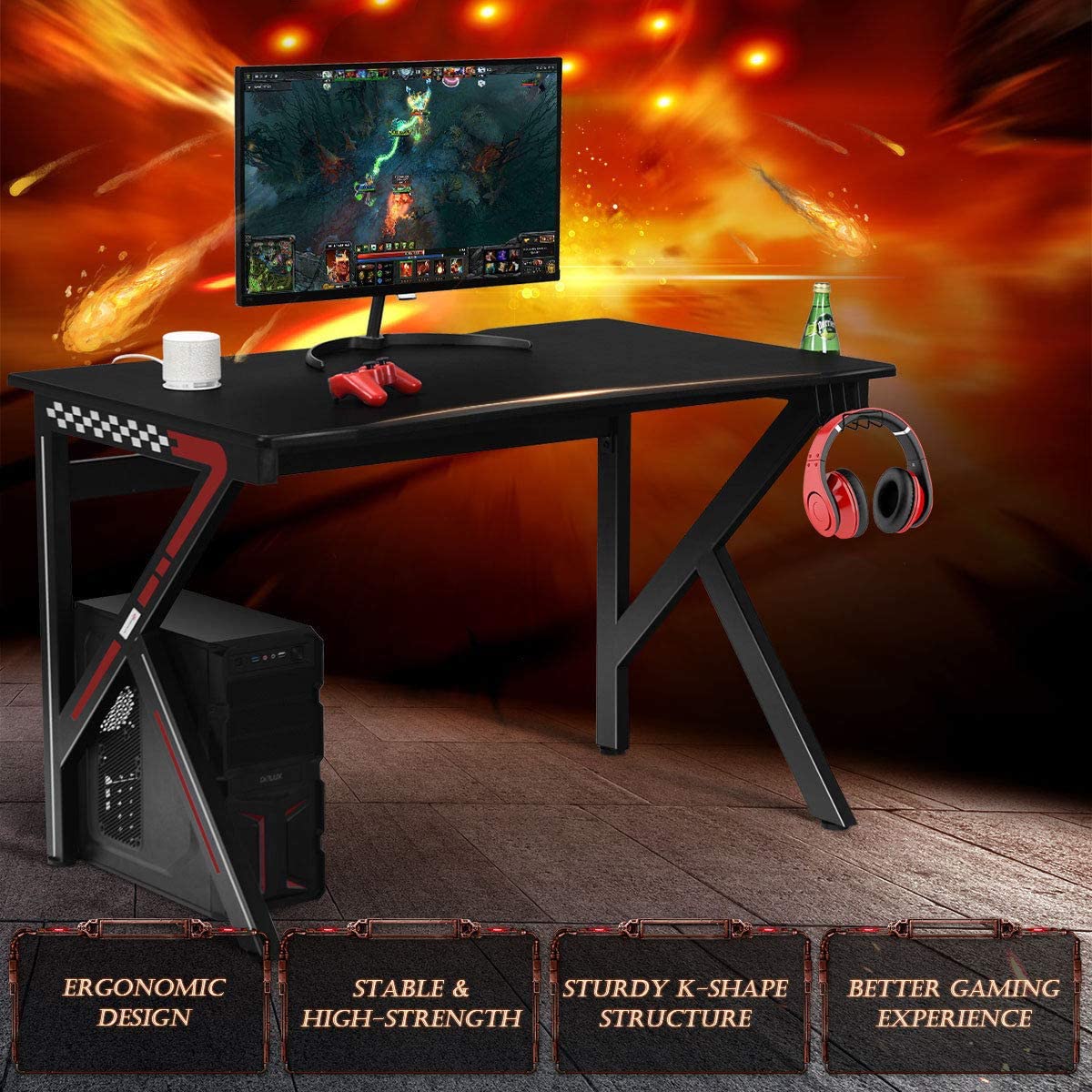 Gaming Desk, E-Sports Computer Desk Table