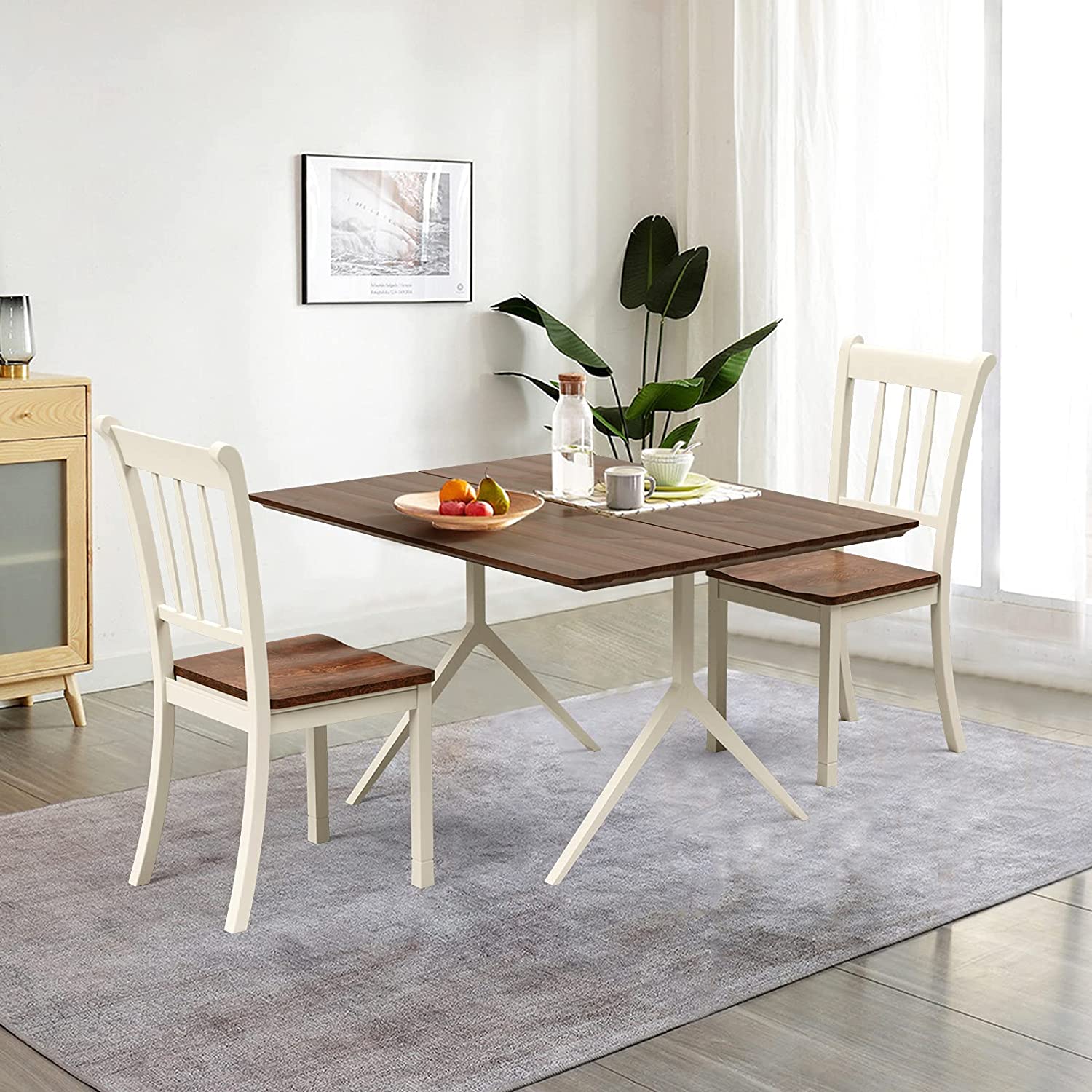 Solid Wood Whitesburg Dining Chairs Set of 4 - Giantexus