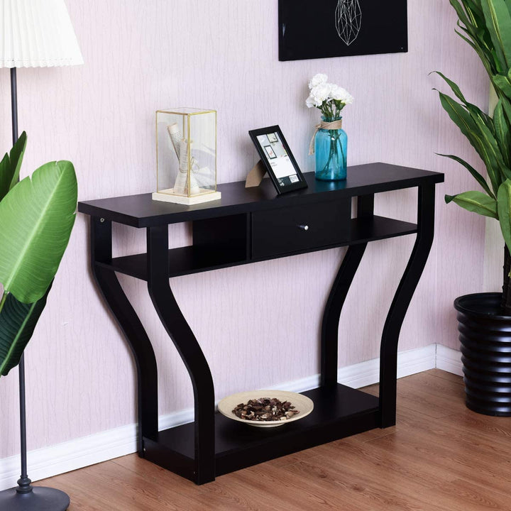 Console Table Modern Easy Assembly Entryway Table
