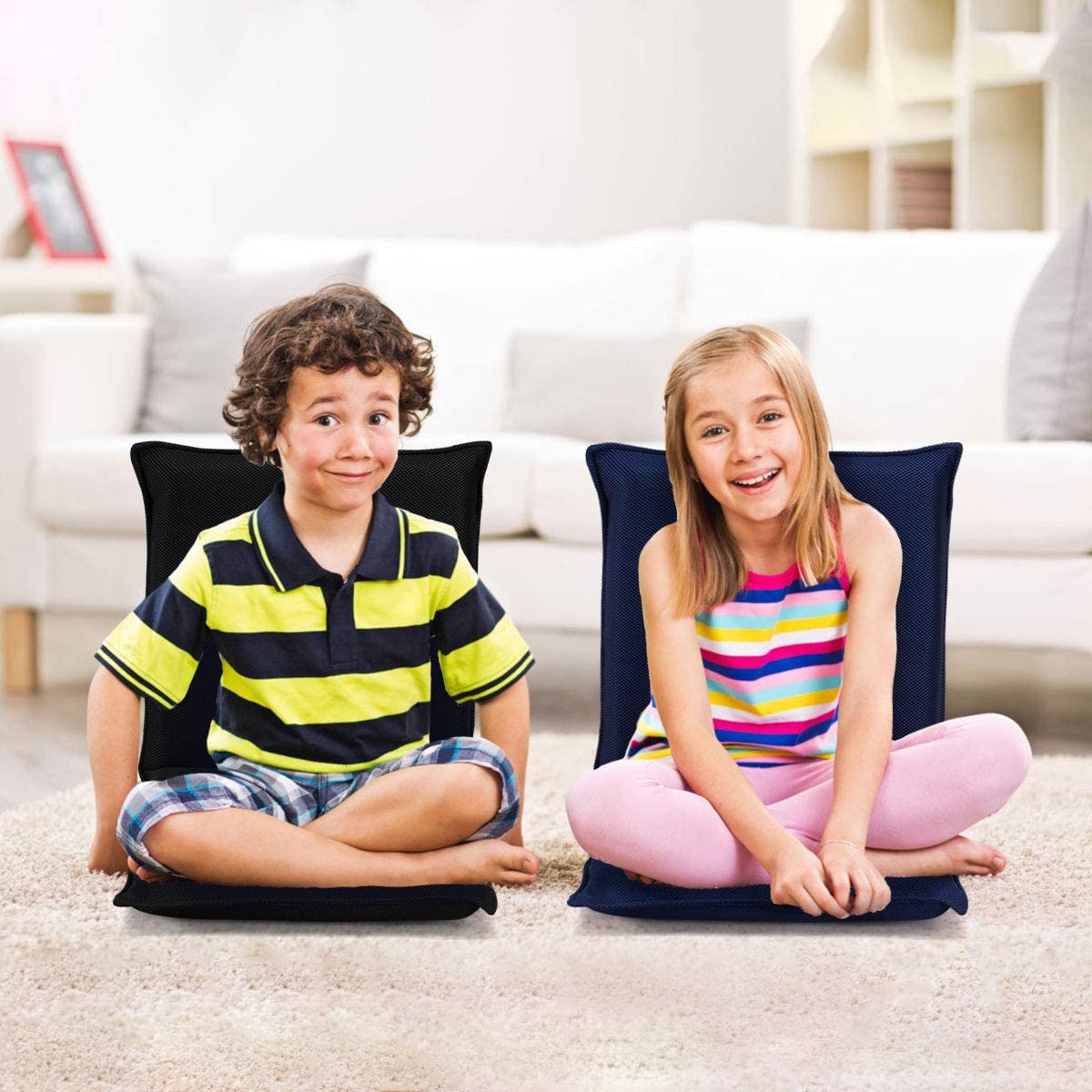Adjustable Mesh Floor Sofa Chair - Giantexus