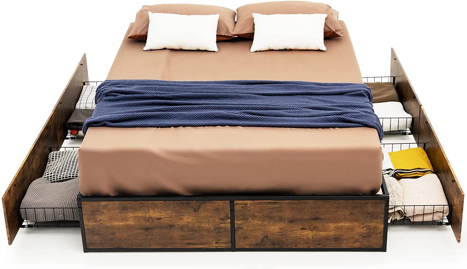 Giantex Adjustable Bed Base with Wireless Remote