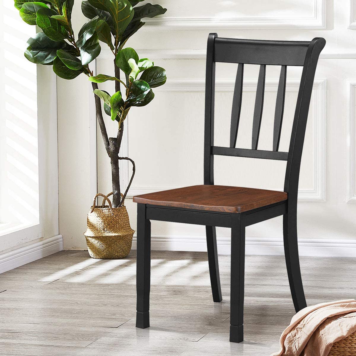 Solid Wood Whitesburg Dining Chairs Set of 4 - Giantexus