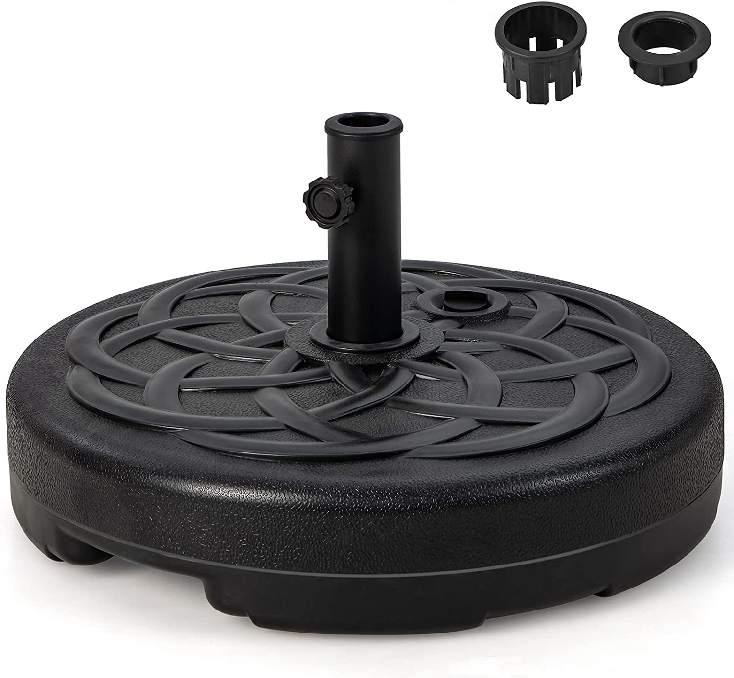 Giantex Fillable Umbrella Base, 18 inch Umbrella Stand Water and Sand Filled