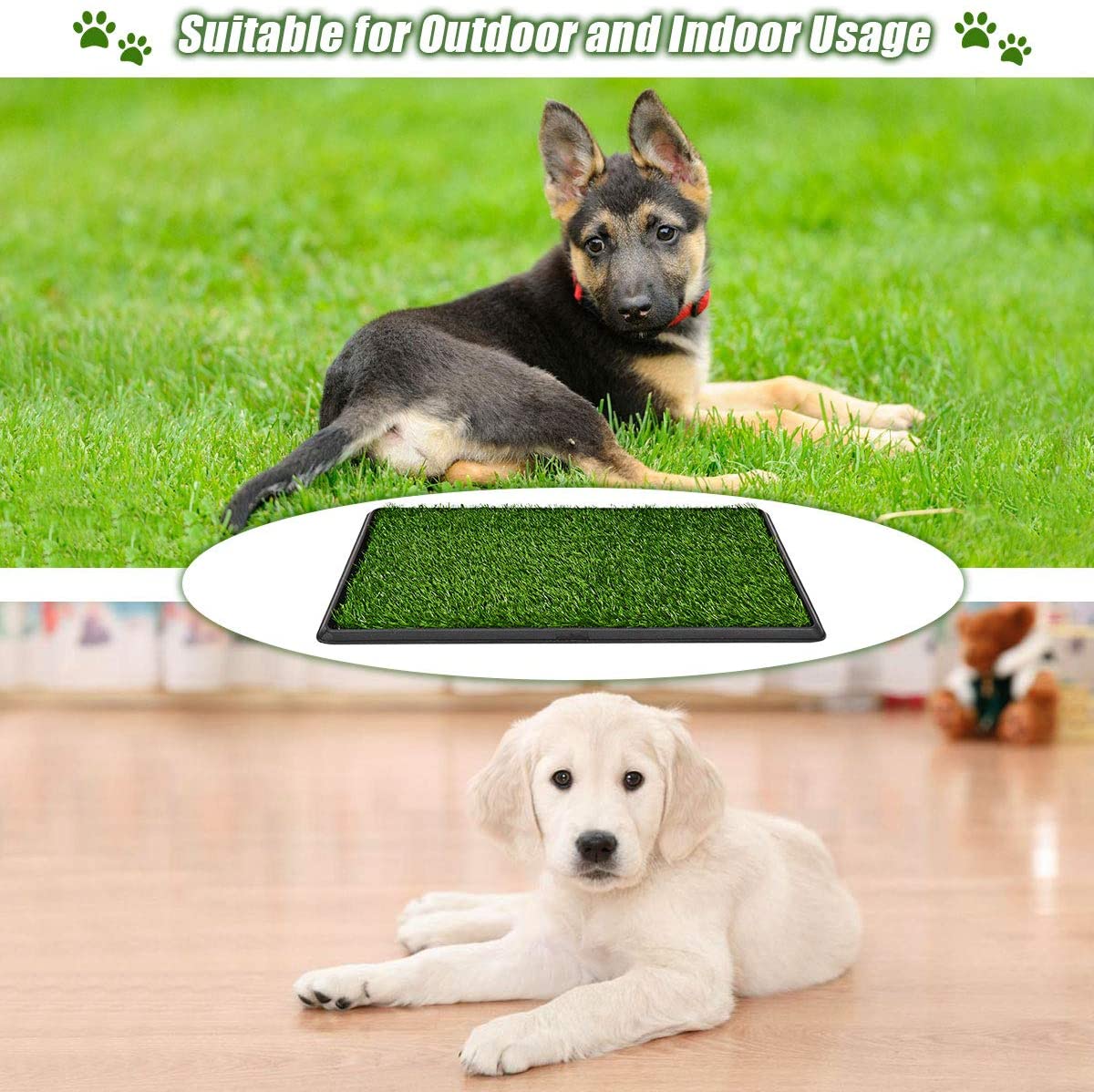 Giantex 30"x20" Puppy Pet Potty Grass Pee Pad