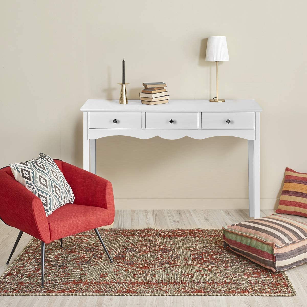 Console Table for Entryway W/Storage 3-Drawers Hall Table Desk