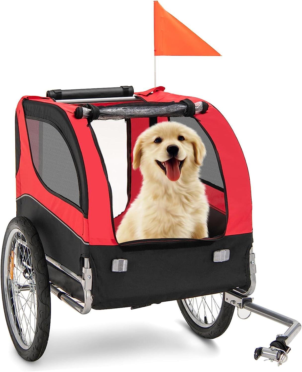 Giantex Dog Bike Trailer Pet Stroller, Small Medium Dog Bicycle Trailer Carrier Wagon