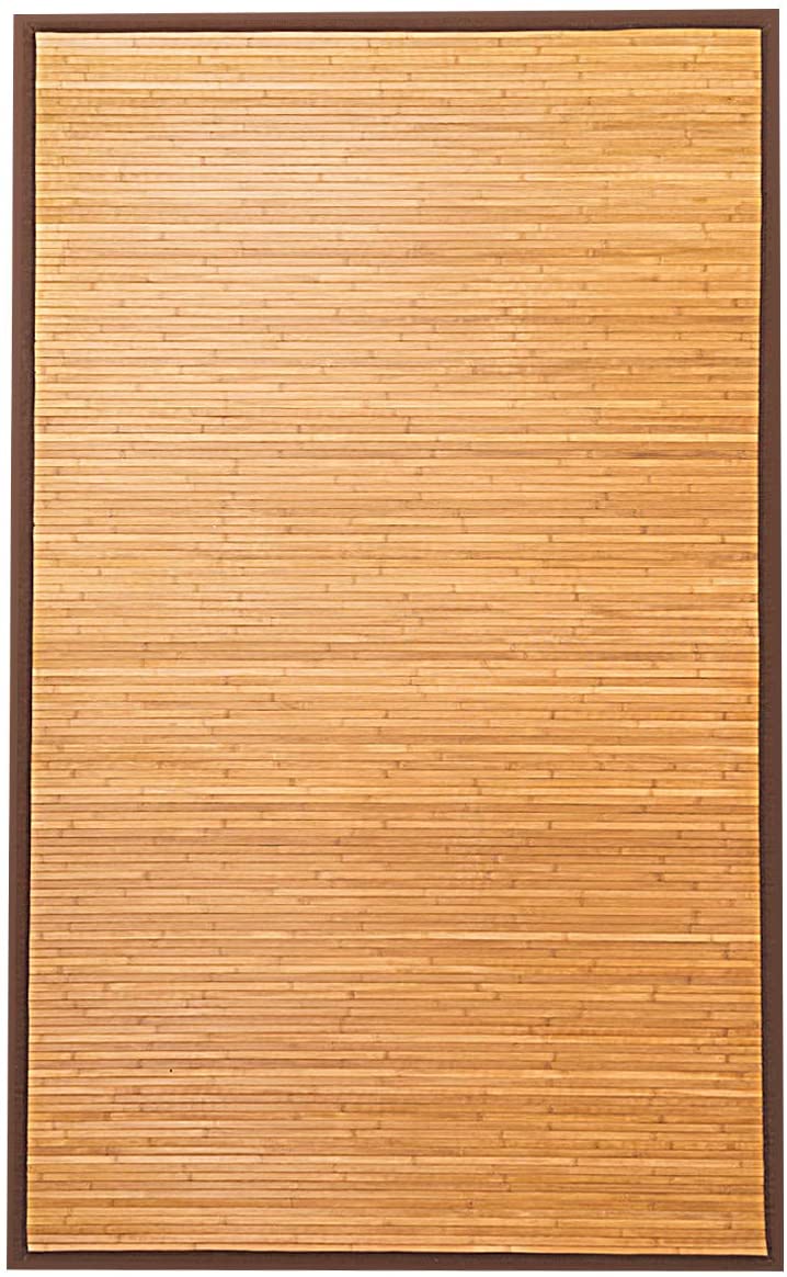 Floor Carpet Natural Bamboo Wood Indoor 60" x 96" Area Rug