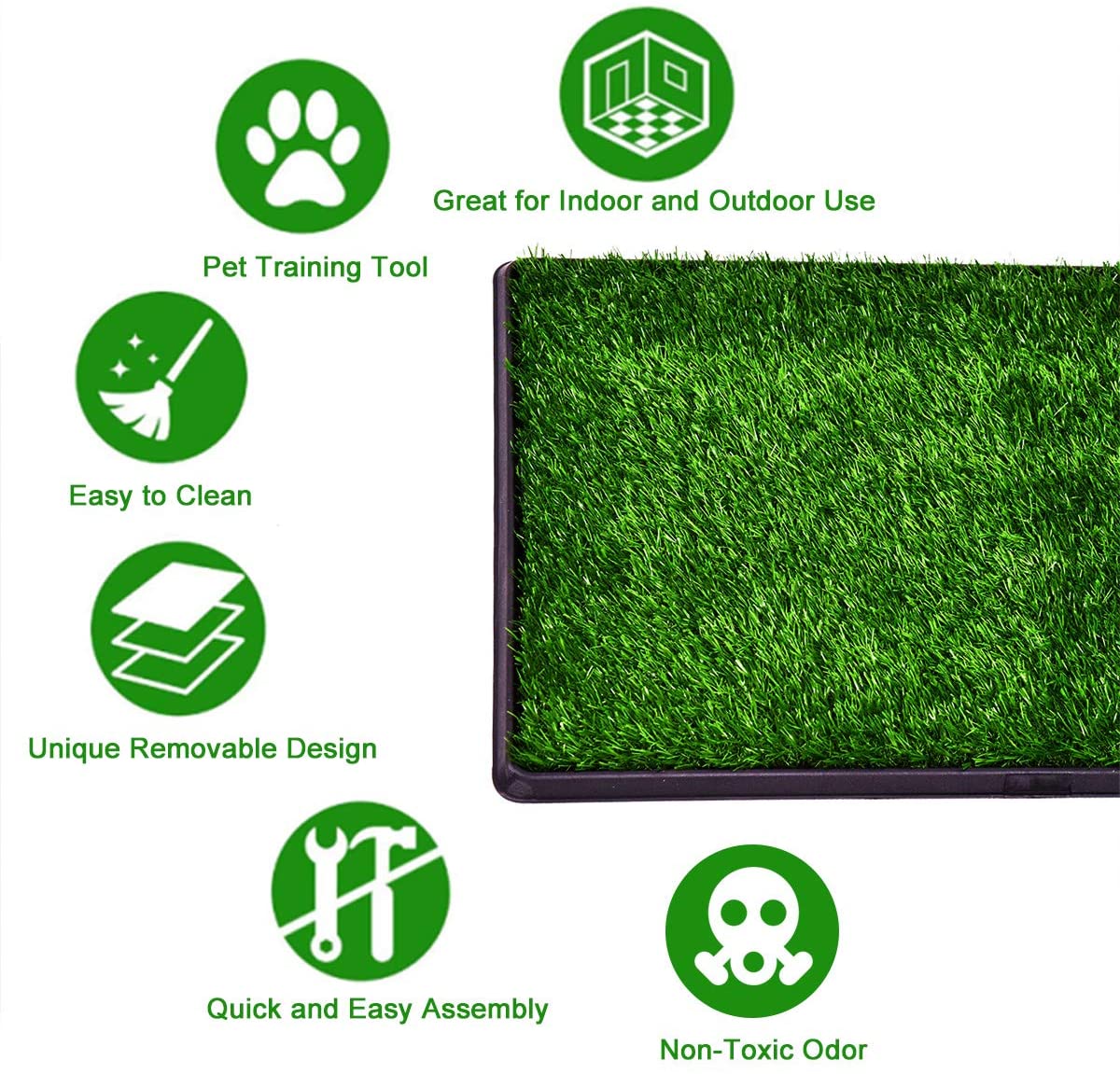 Giantex 30"x20" Puppy Pet Potty Grass Pee Pad