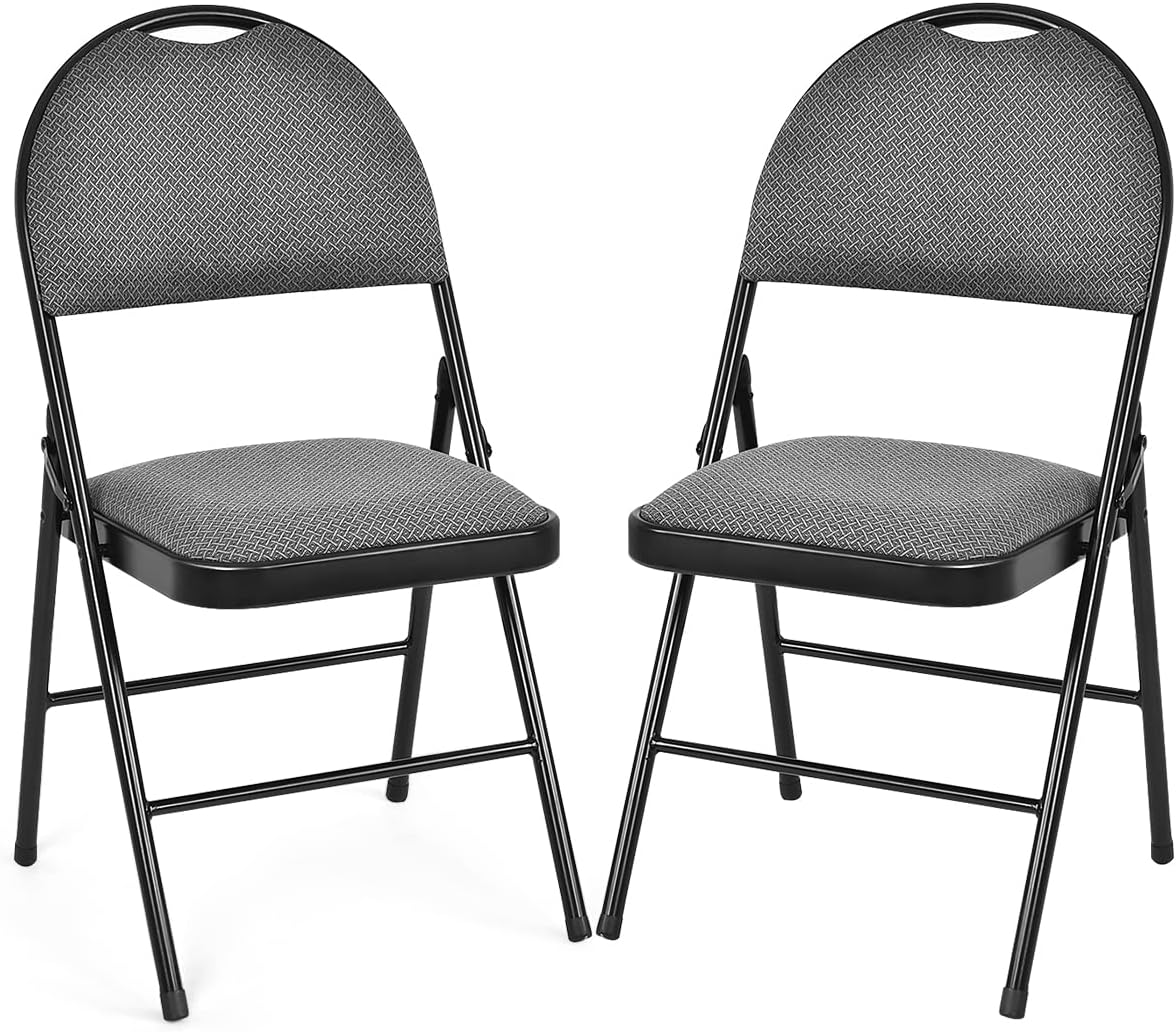 6 PCS Folding Chairs Set Portable Backrest Chair