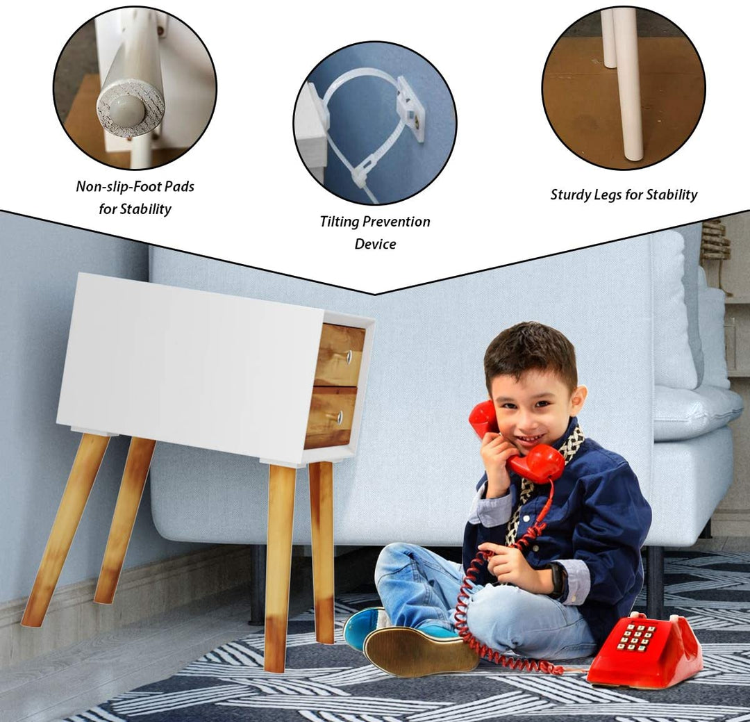 Multipurpose for Bedroom, Living Room Home Furniture Nightstand