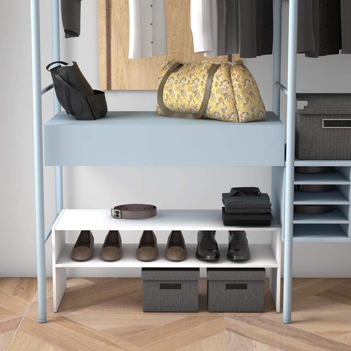 3-in-1 Shoe Rack, 5-Tier Shoe Organizer, Wood Storage Shelf for Shoes - Giantexus