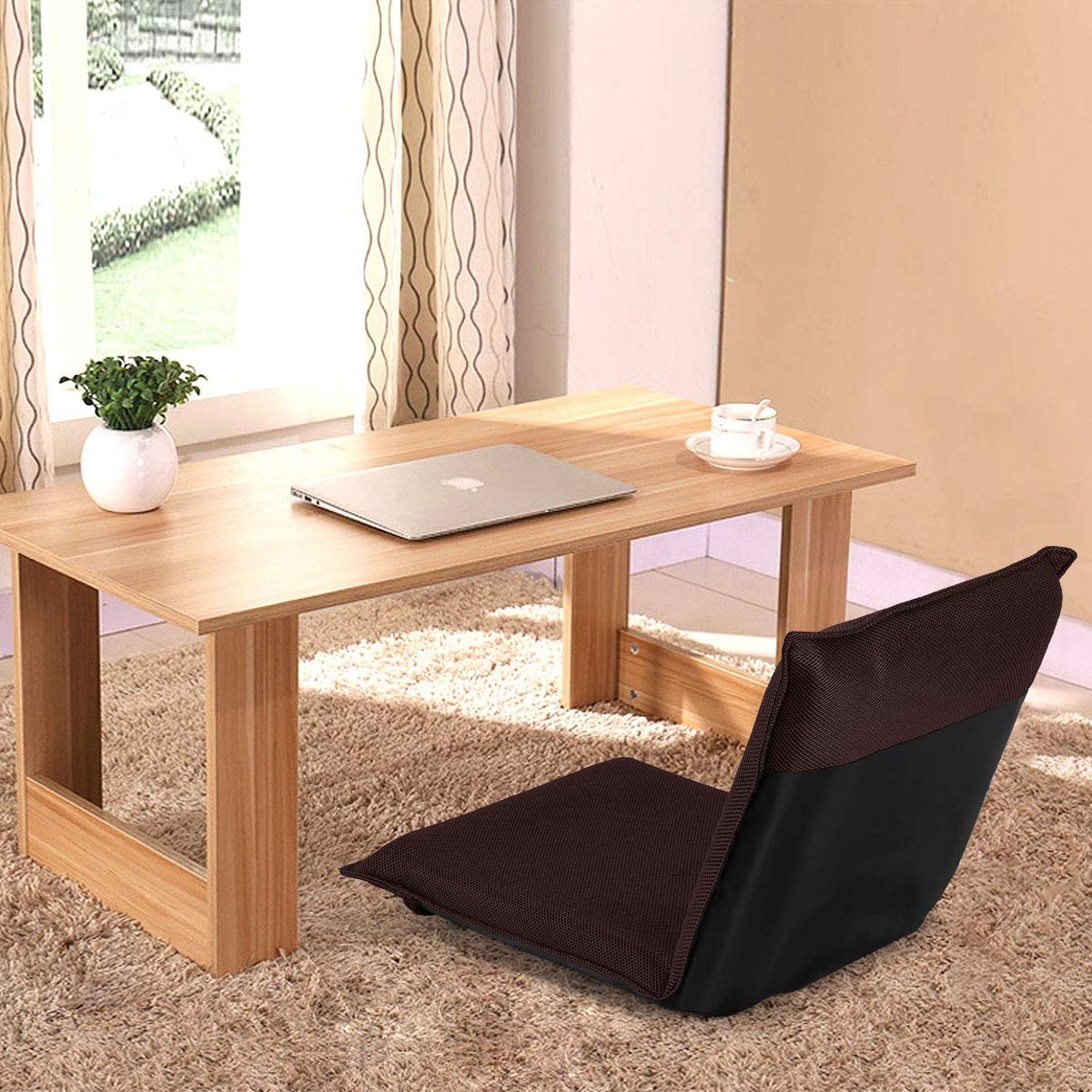 Adjustable Mesh Floor Sofa Chair - Giantexus