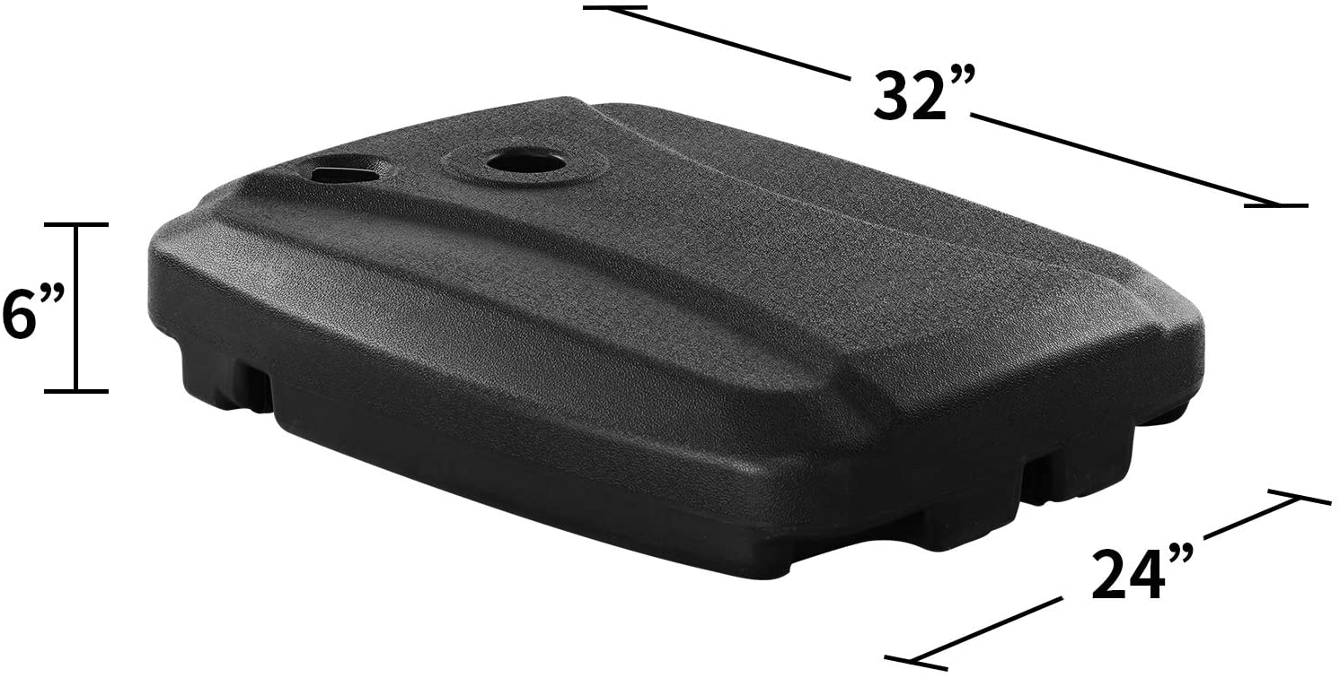 60L Universal Offset Umbrella Base Plastic Weighted Stand - Giantexus