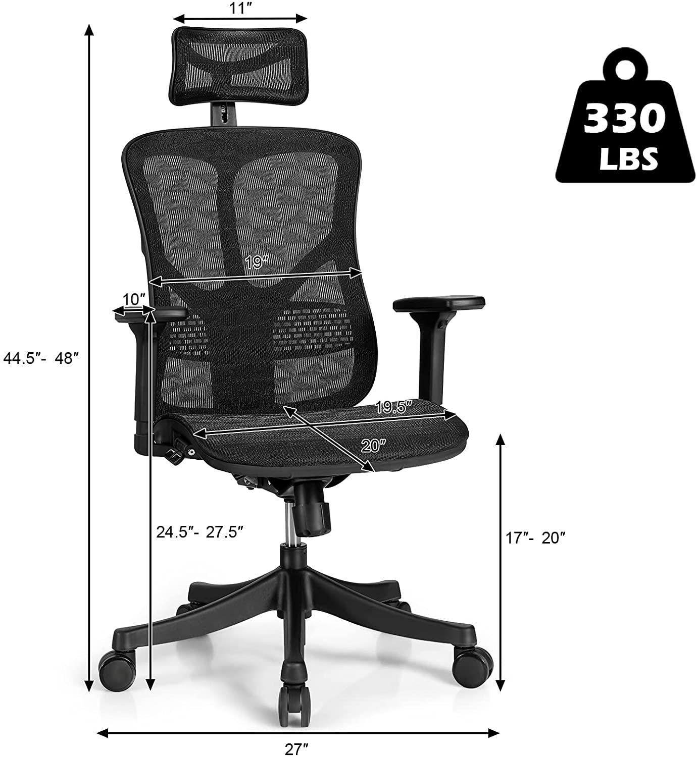 Ergonomic Office Chair, High Back Desk Chair