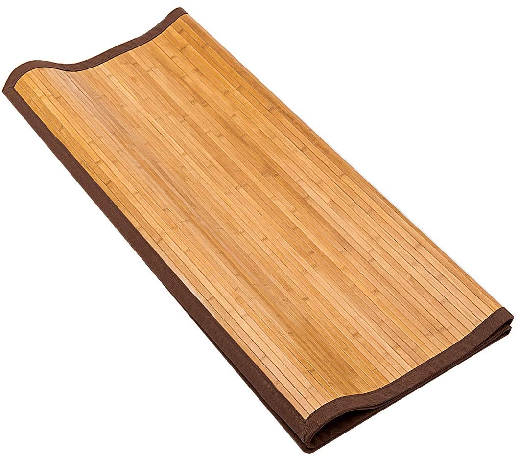 Floor Carpet Natural Bamboo Wood Indoor 60" x 96" Area Rug