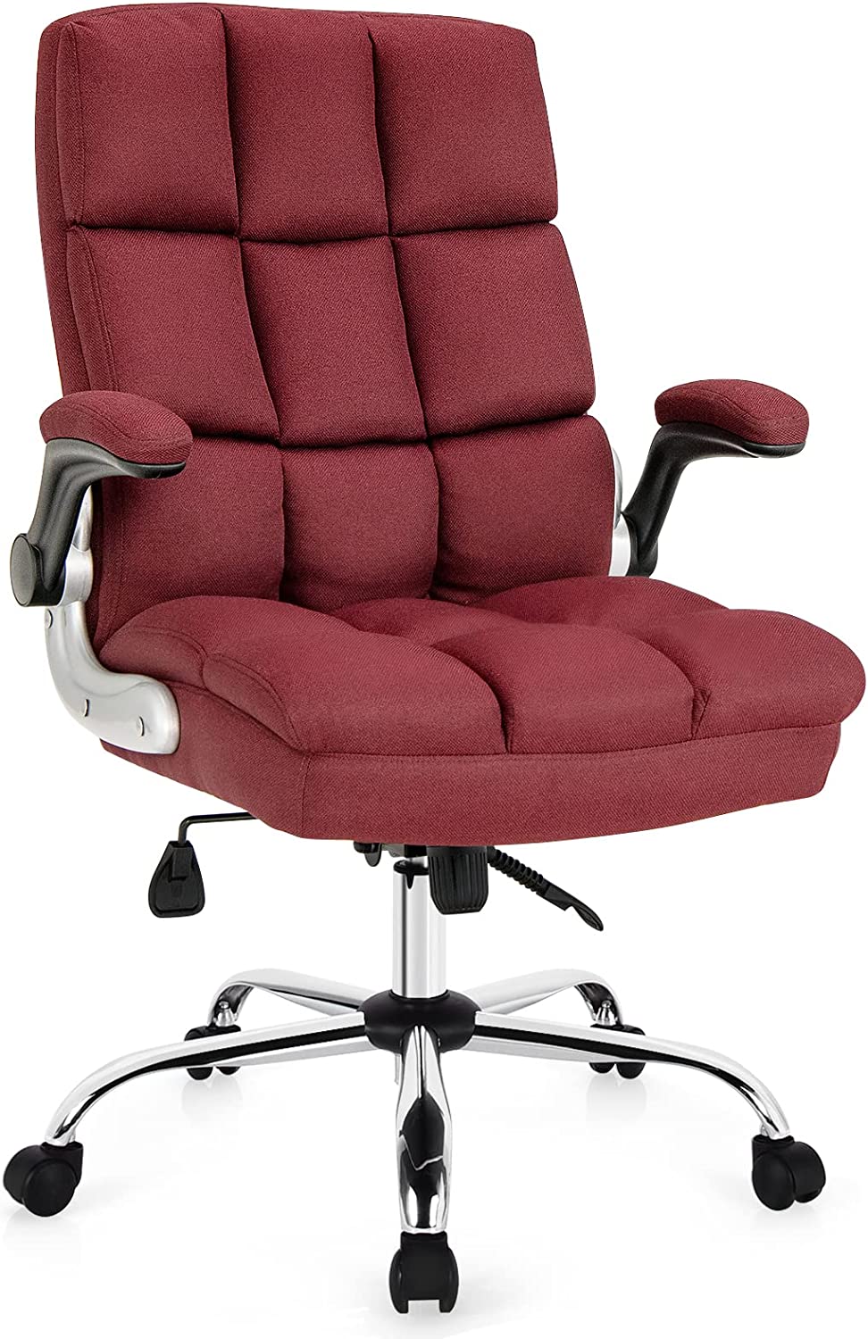 Giantex Executive Office Chair,Adjustable Tilt Angle and Flip-up