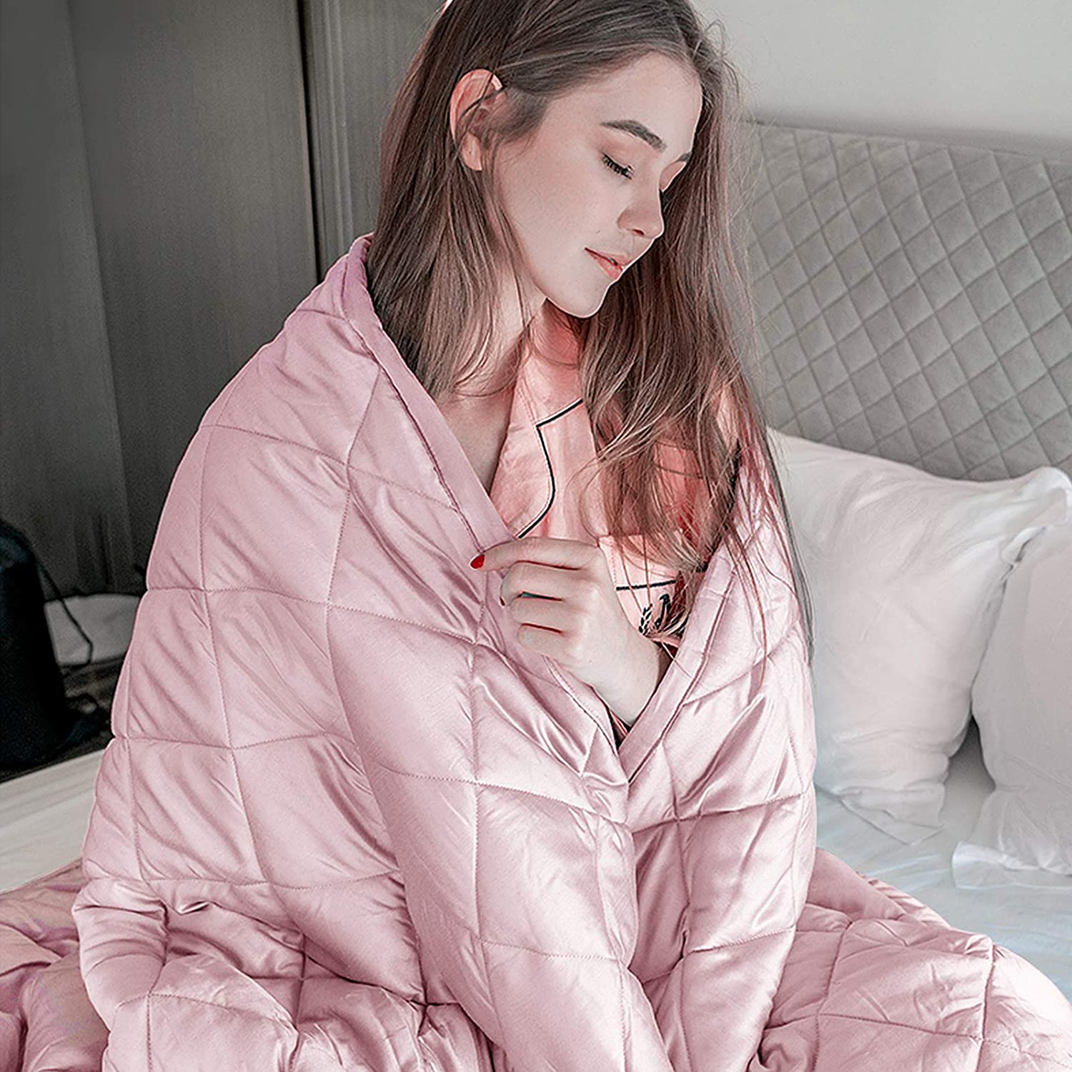 Weighted Blanket with Duvet Covers - Giantex