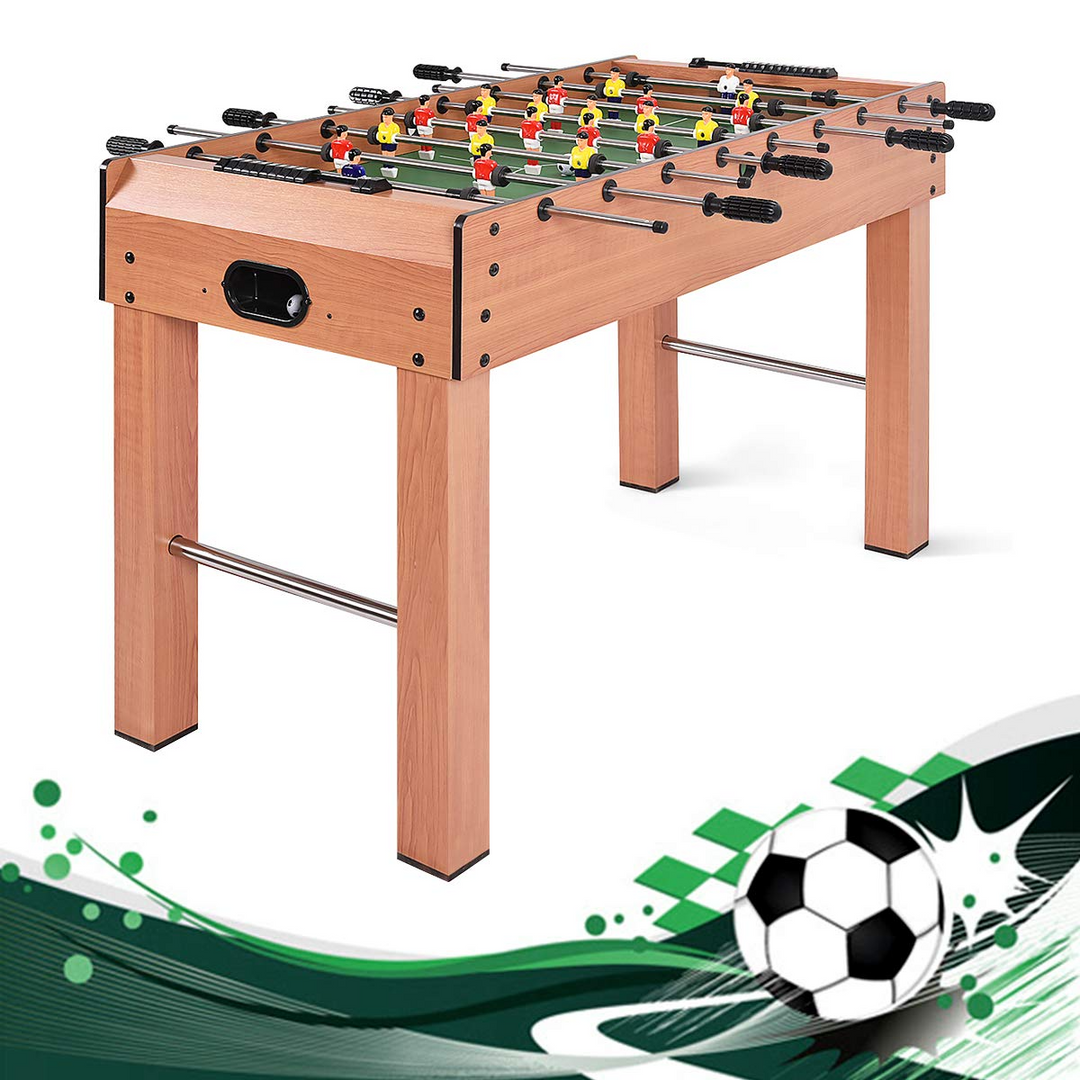 Giantex 48'' Wooden Soccer Table Game w/ Footballs