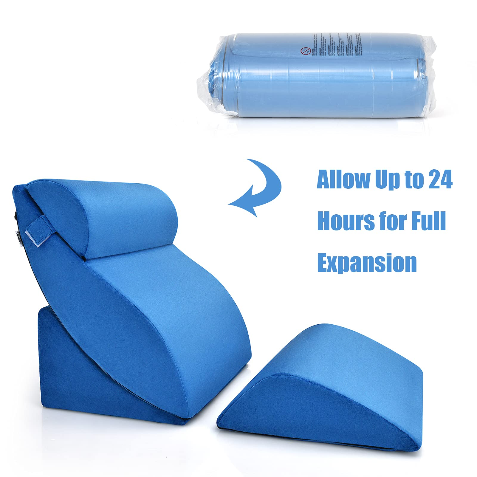 4 PCS Wedge Pillow Set - Giantex
