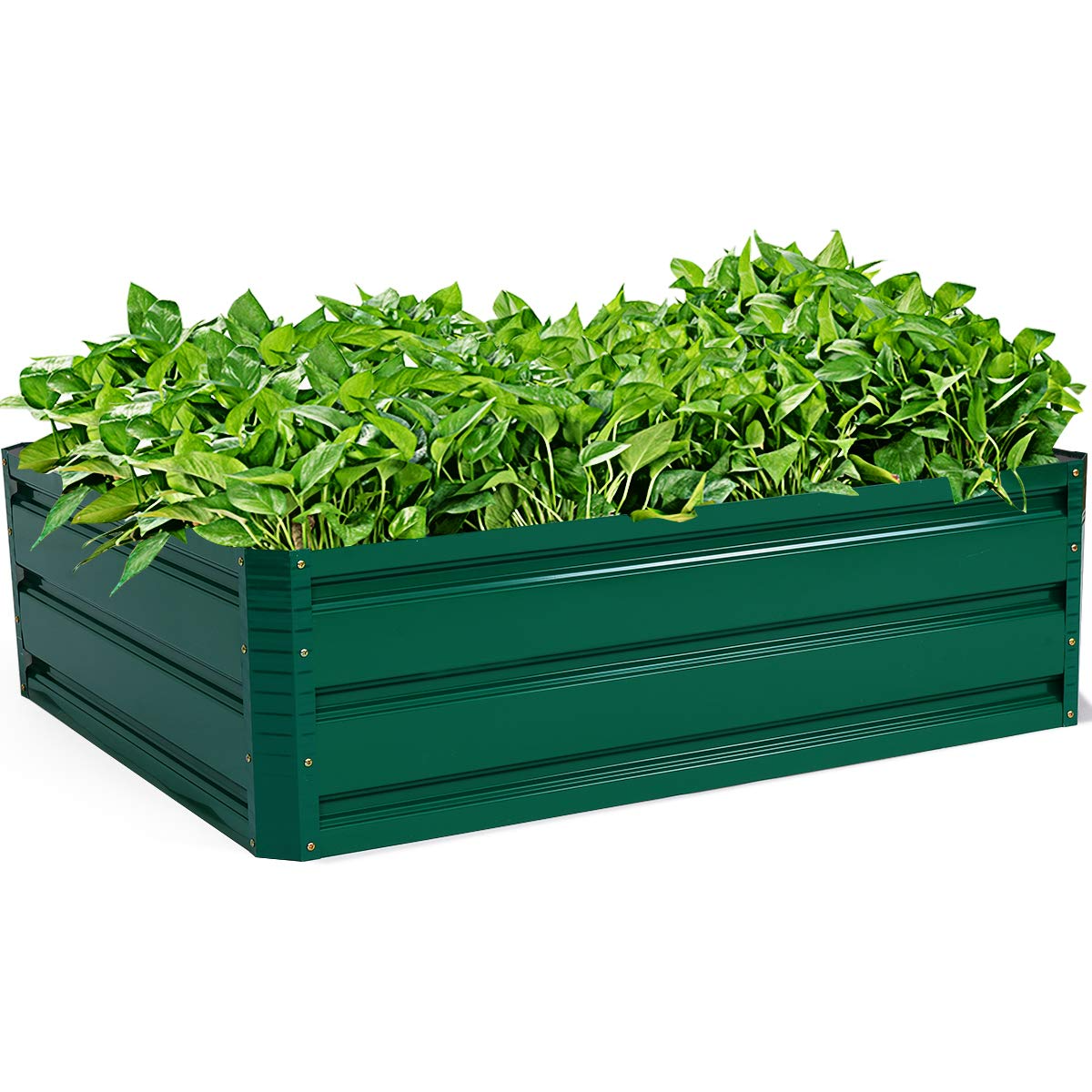 Dark Green Patio Raised Garden Bed (40" L x 32" W x 12" H)