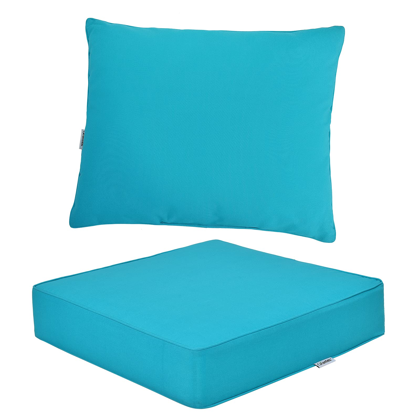 Giantex Patio Cushion Set with Pillow, Deep Seat and Back Cushion