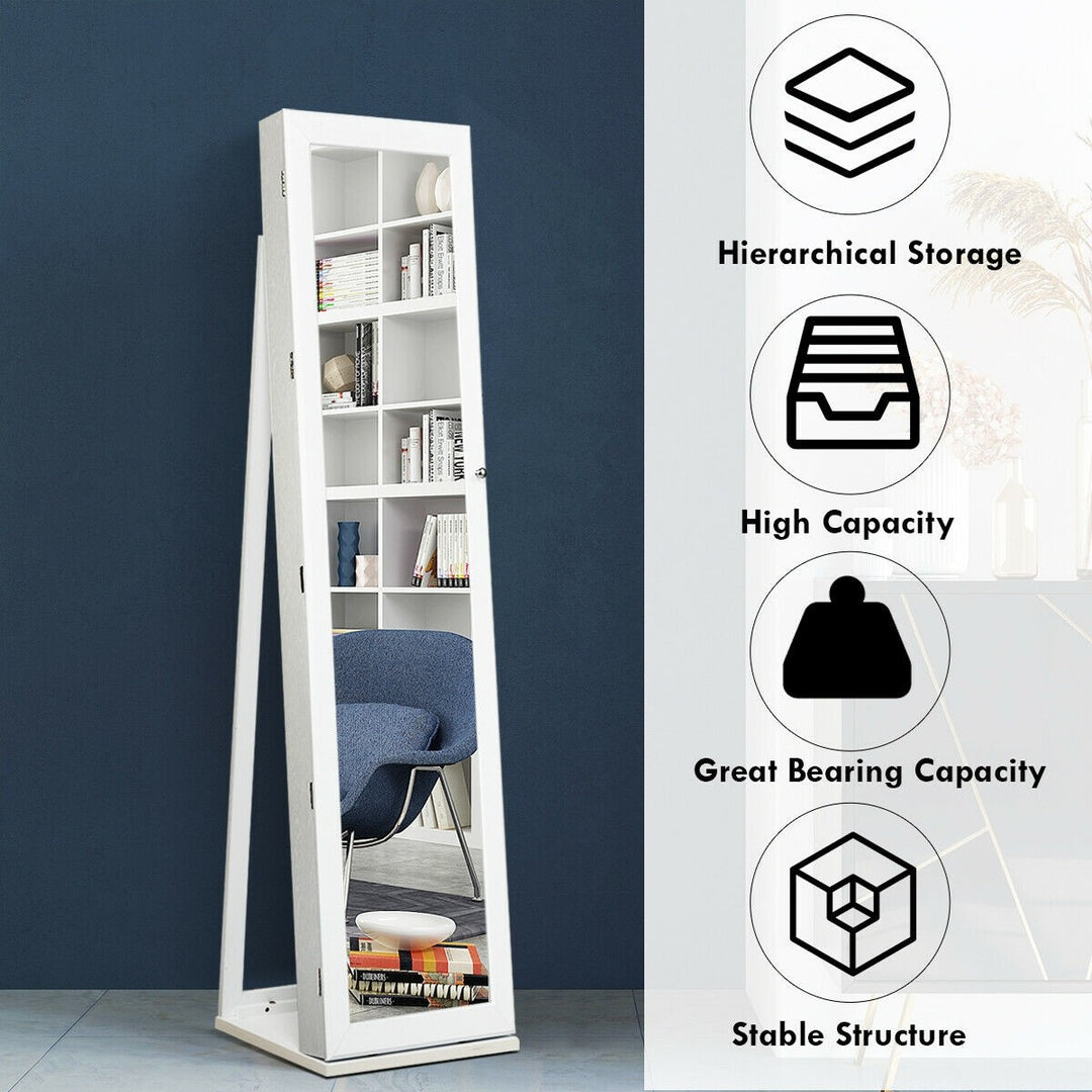 CHARMAID | Standing Jewelry Armoire - Giantexus