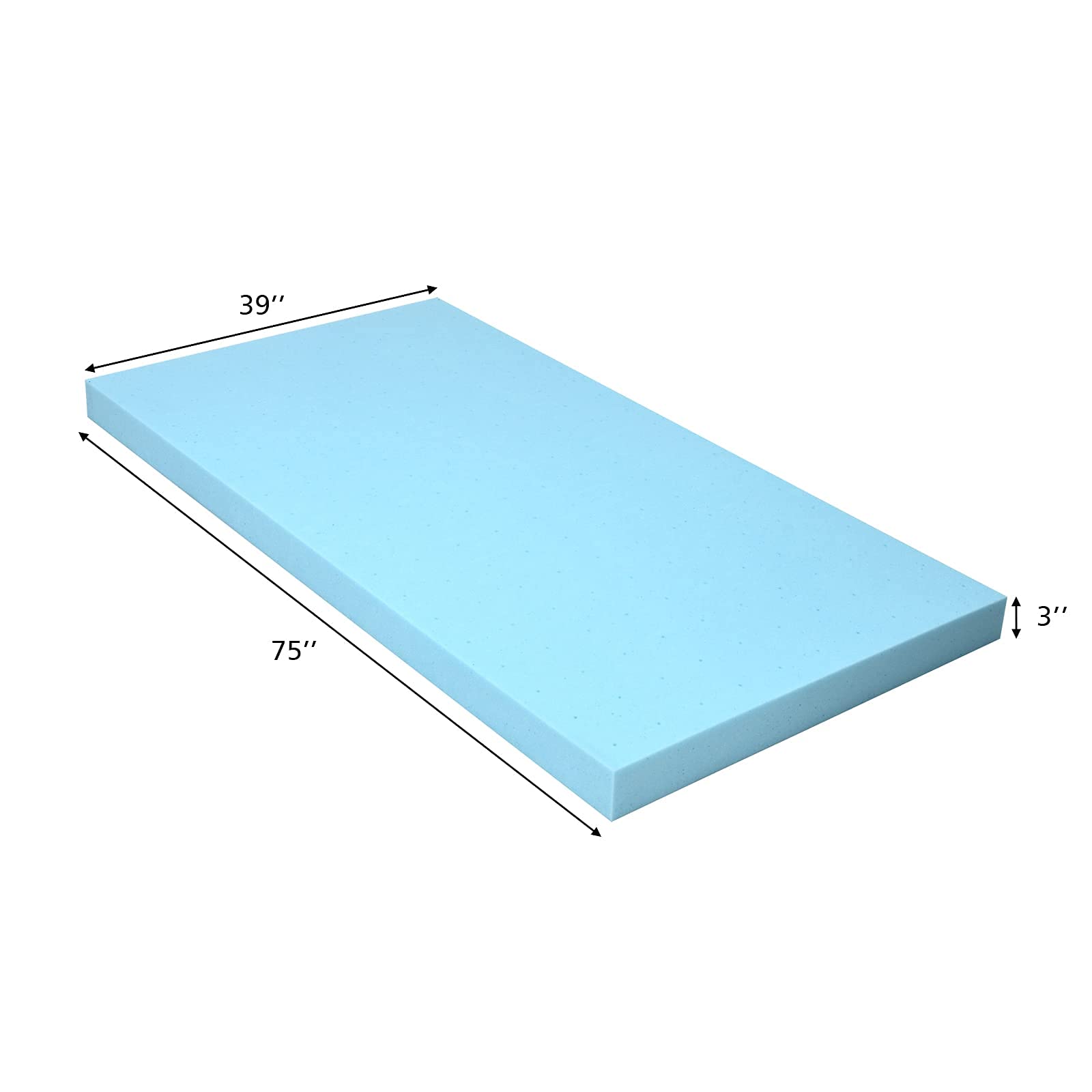 Giantex 3 Inch Memory Foam Mattress Topper, Gel-Infused Cooling Bed Topper with Ventilated Design for Pressure Relieving
