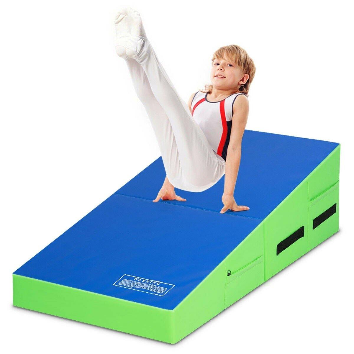 Incline Gymnastics Mat, Folding and Non-Folding Gymnastics Cheese Wedge Mat - Giantexus