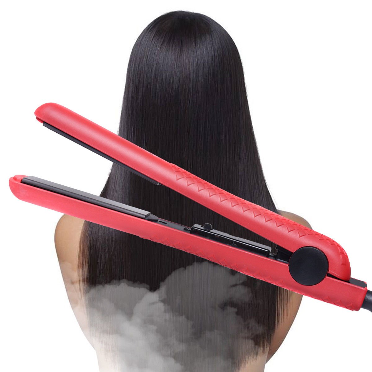 Giantex Iron Ceramic Tourmaline Hair Straightener Curly Adjustable Temp