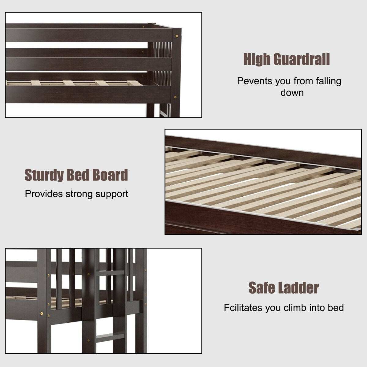 Twin Over Pull-Out Bunk Bed with Trundle