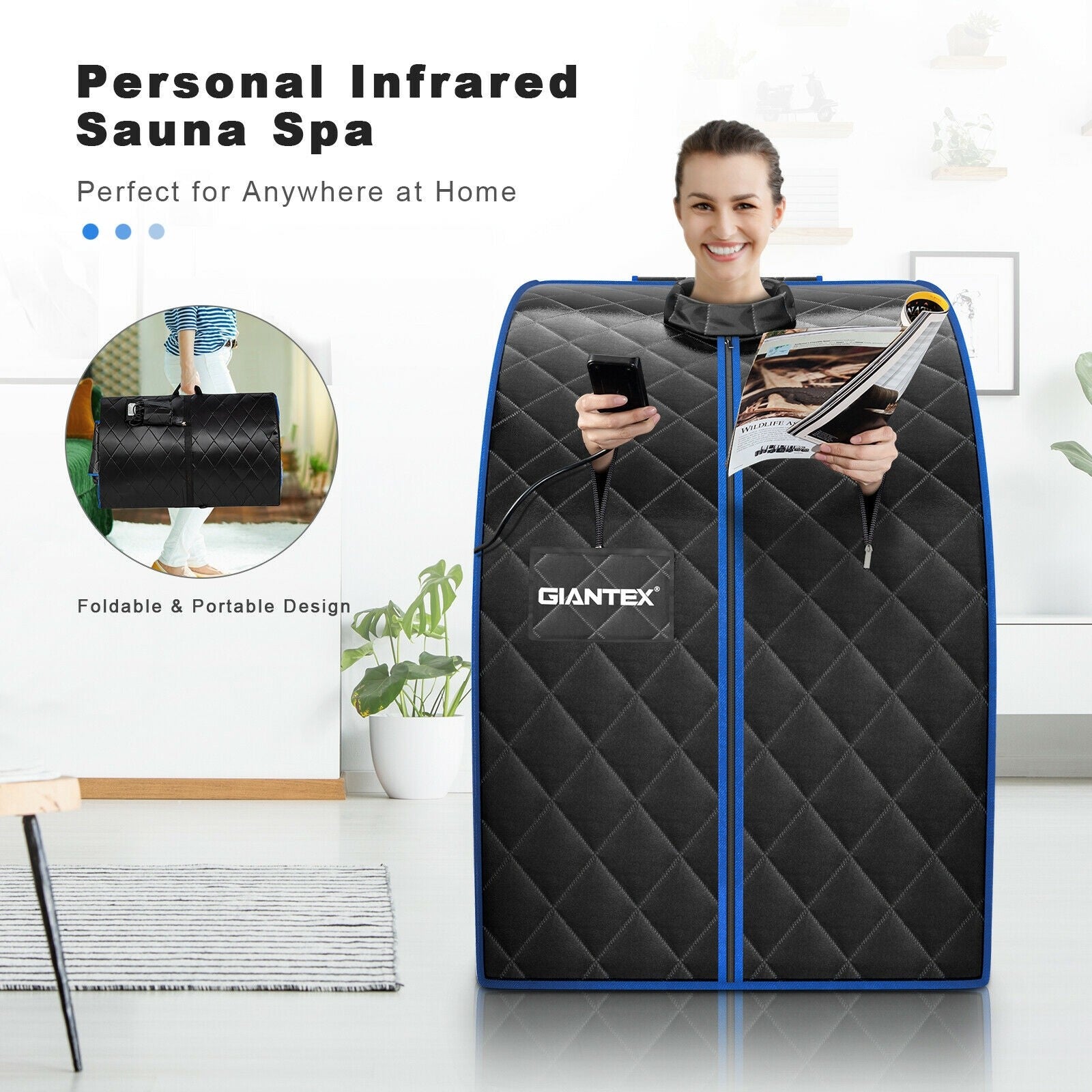 Portable Sauna Infrared Personal Home Spa