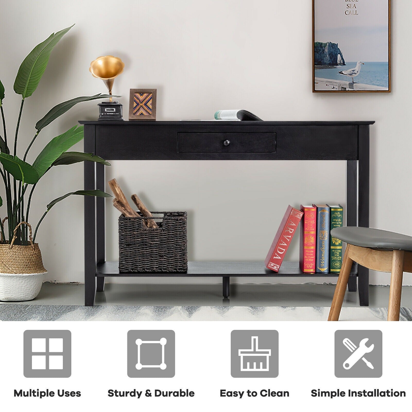 Stylish & Practical Design Console Table with Drawer