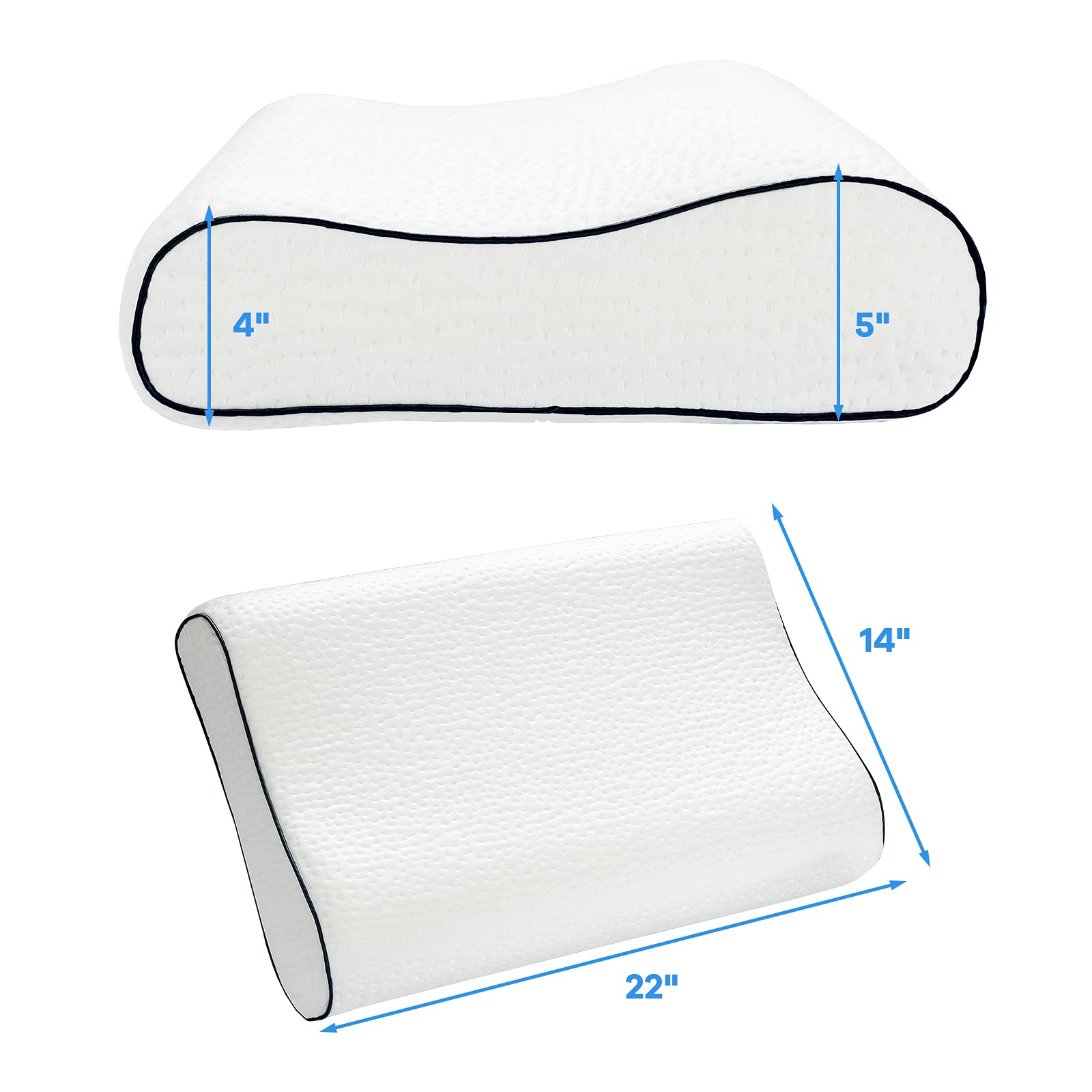Giantex Memory Foam Pillow, Ergonomic Cervical Support Sleeping Pillow for Neck & Shoulder Relieve