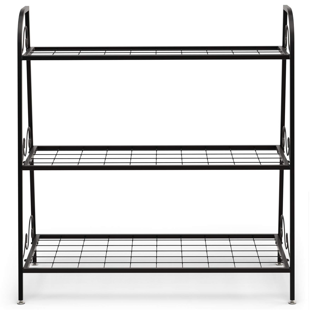 Giantex 3 Tier Metal Plant Stand, Indoor Outdoor Plant Shelf
