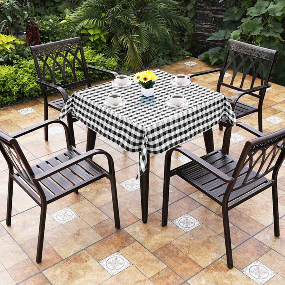 Giantex Decorative Buffalo Plaid Table Cover for Kitchen Dining Wedding Party