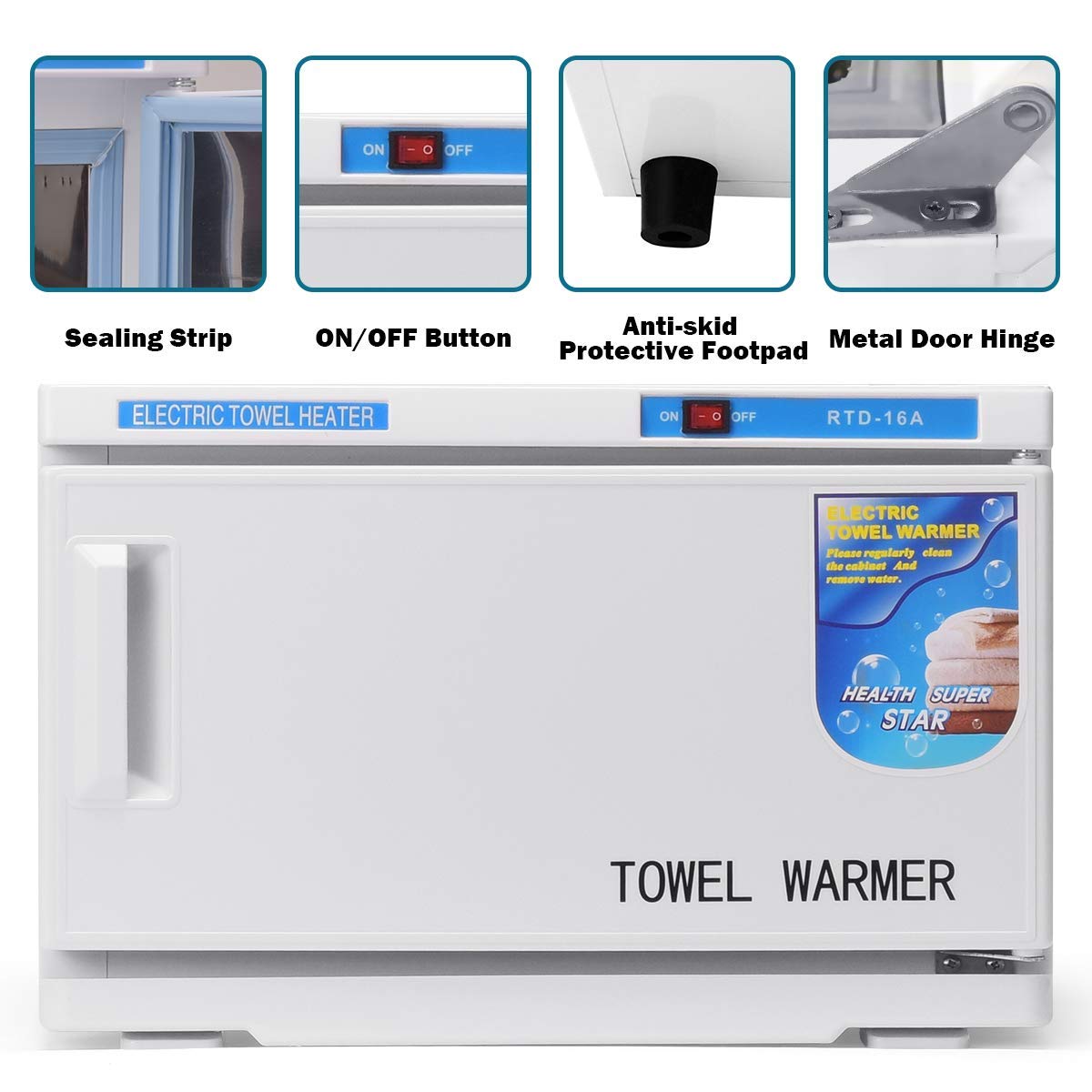 Giantex Towel Warmer 16L Large Capacity, Hot Towel Cabinet for Spa Beauty Salon Tattoo Massage Manicure Barbershop Bathroom Kitchen Home