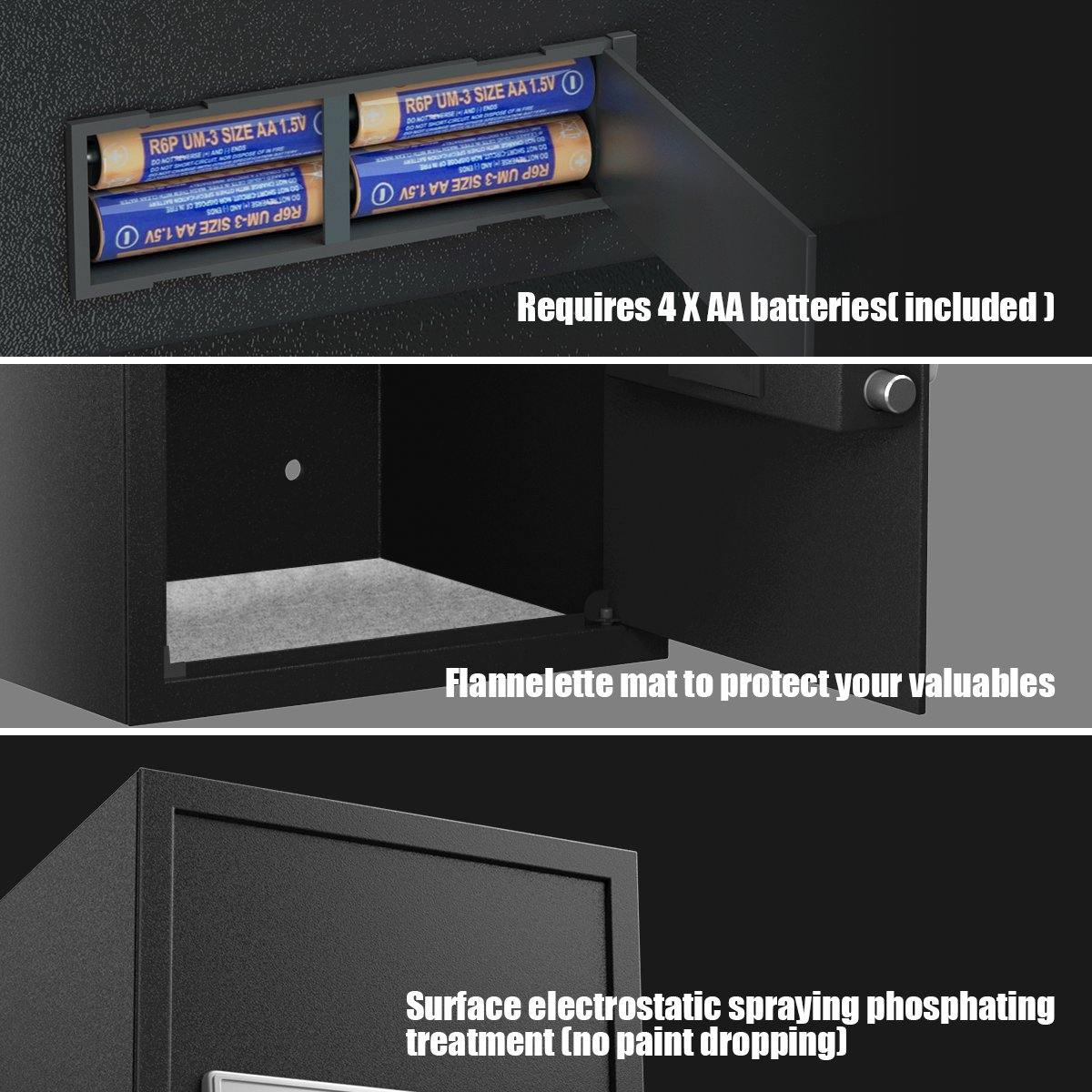 Large Digital Electronic Safe Box Keypad Lock Security - Giantexus